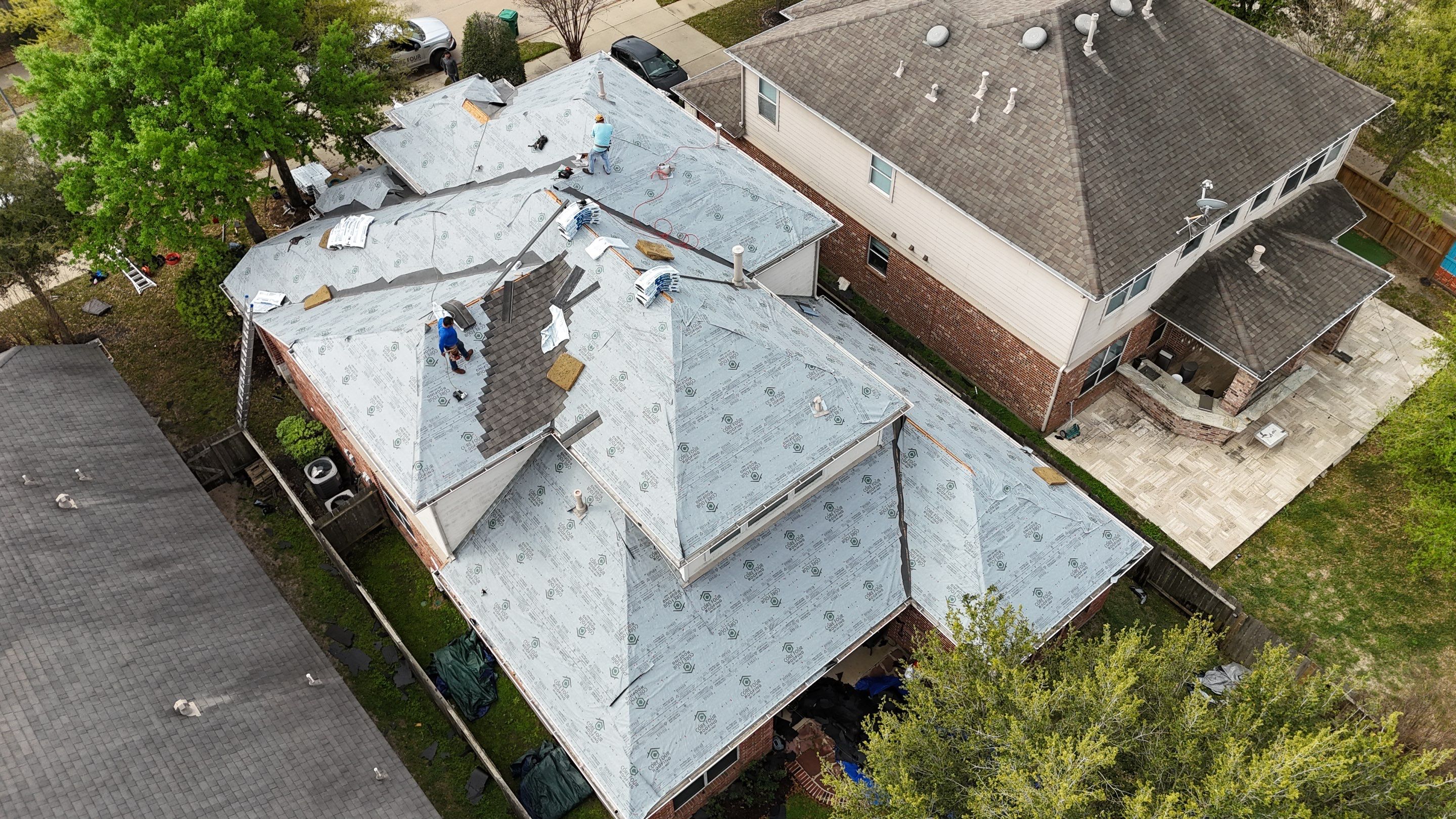 Residential Roofing Installation using IKO Dynasty in Katy by Core Four Roofing
