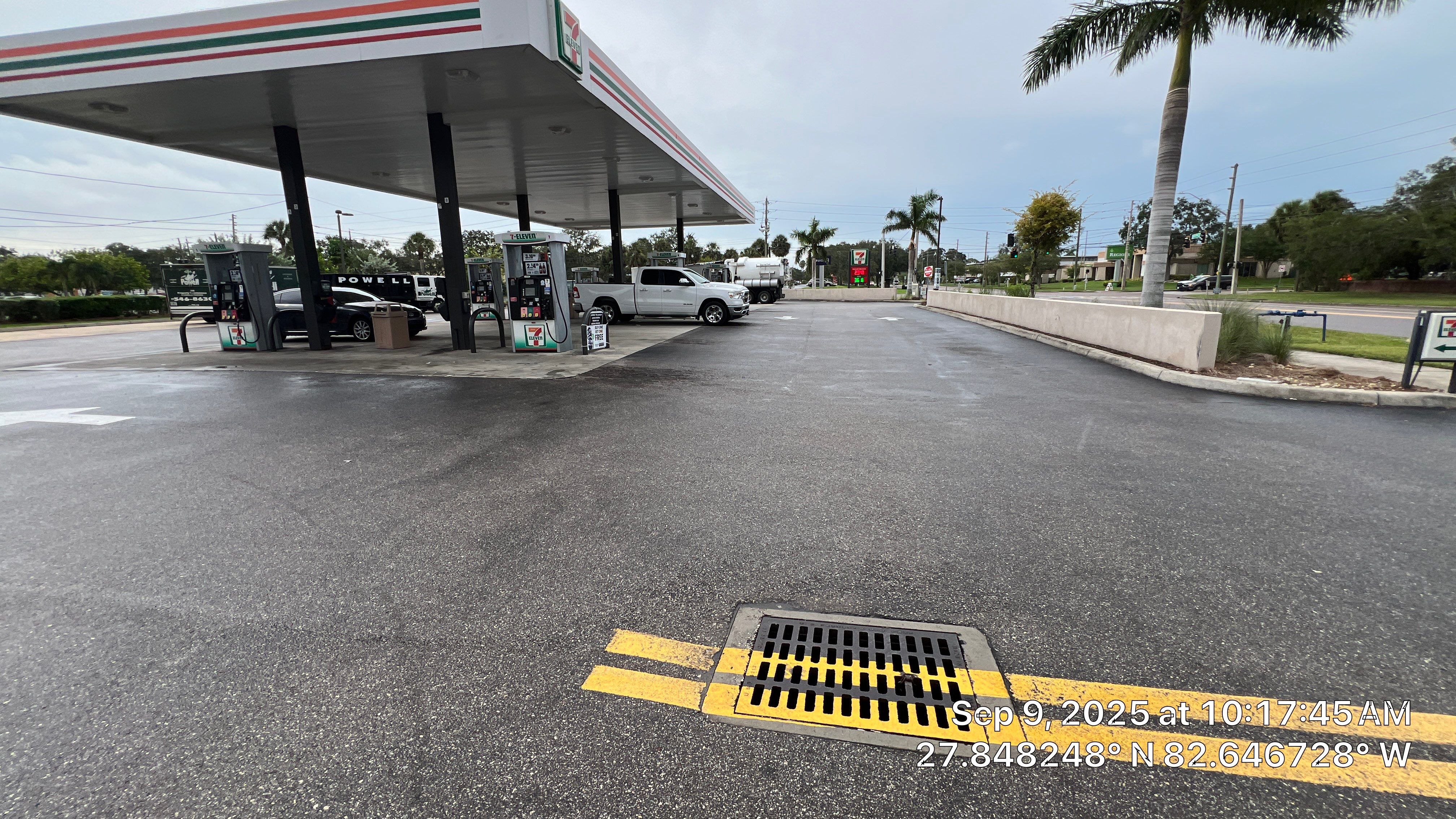 St. Petersburg 7-Eleven Stormwater System Cleaning by Don Mar, Inc. Storm Water Solutions