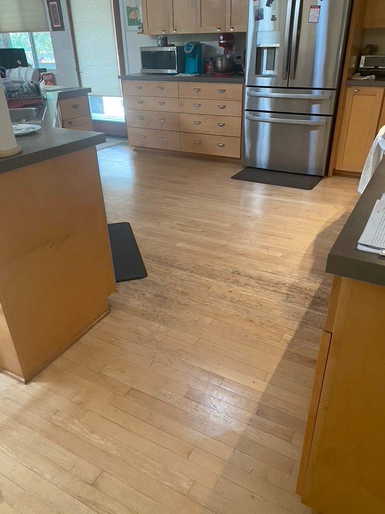 Former Gym Floors Refinished in Newcastle Residential Home by Footprints Floors South Sacramento