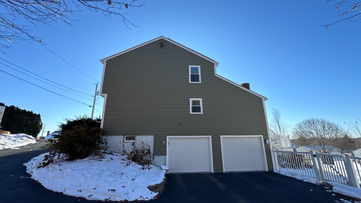 Complete Exterior Home Transformation with CertainTeed Dutch Lap Siding, Windows, Custom Door & Deck Repairs by Sensible Home Solutions
