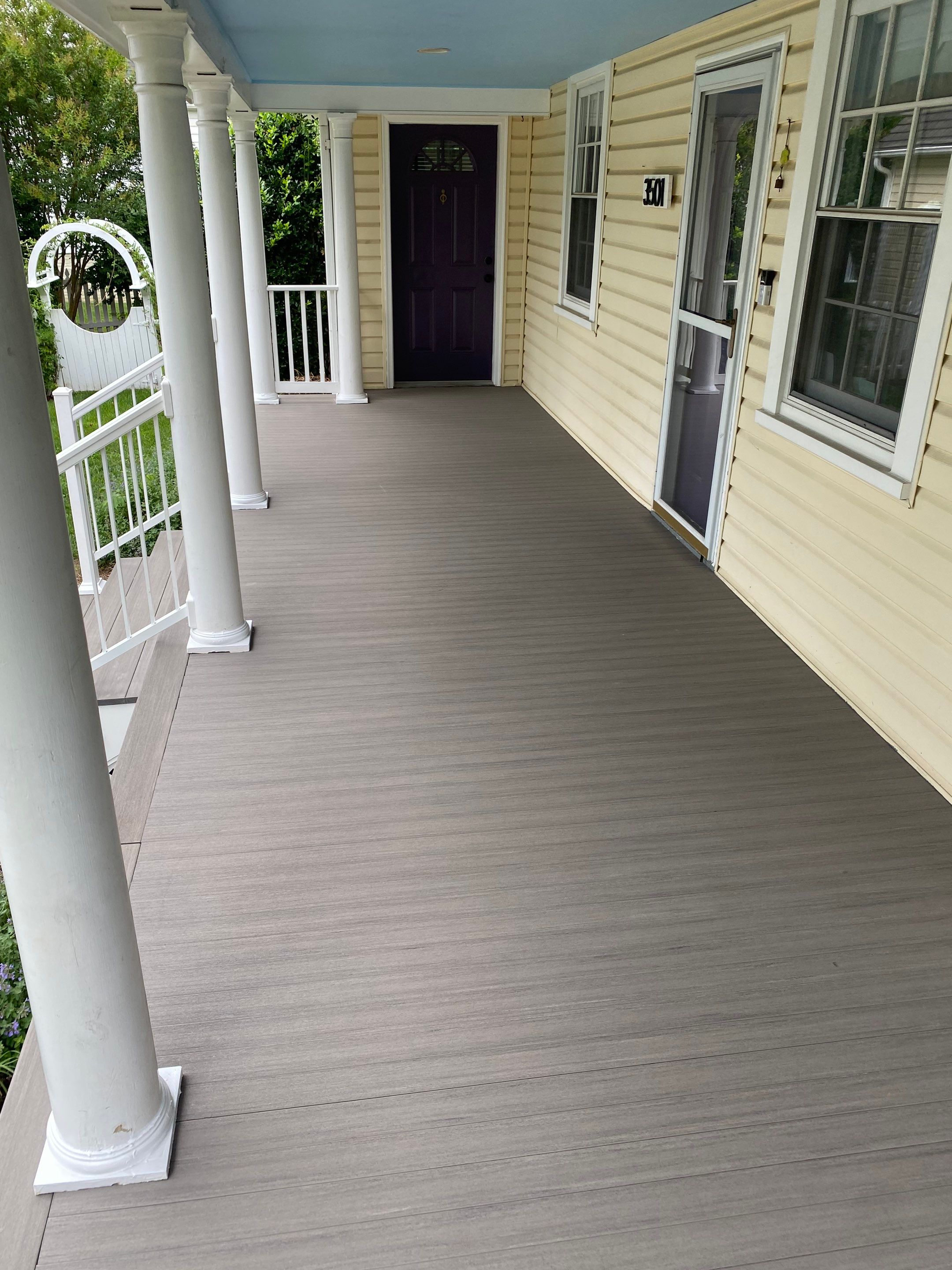 Front Porch Transformation using Timbertech Decking by The Smet Companies, LLC