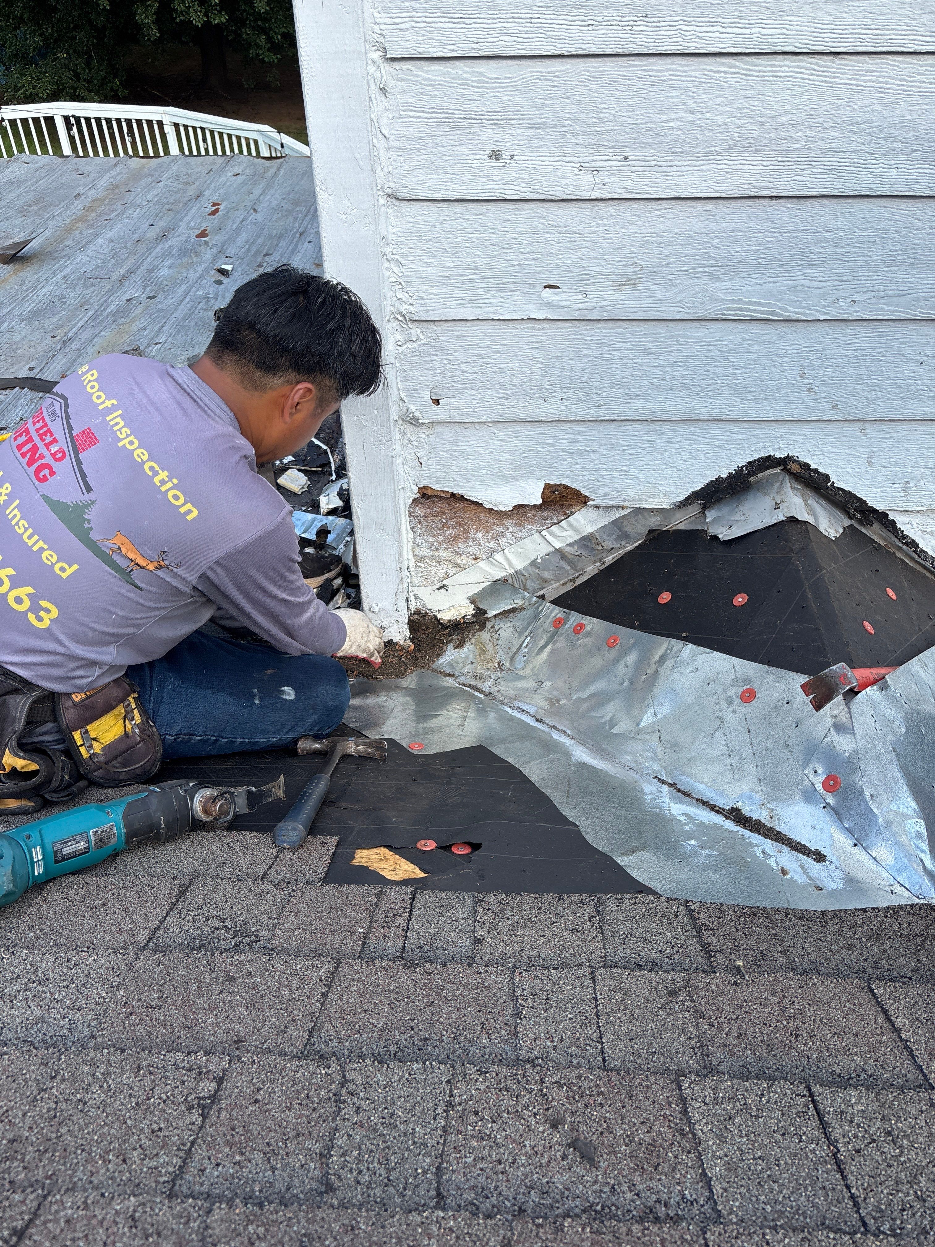 Roof repair  by Deerfield Roofing LLC
