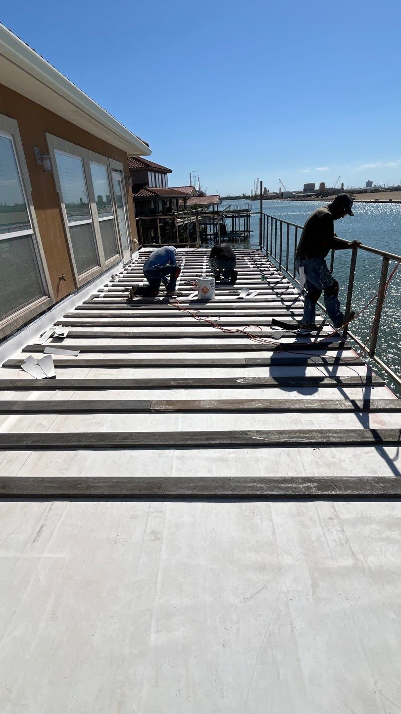 Walk Out Patio Cover by Bayfront Roofing and Construction