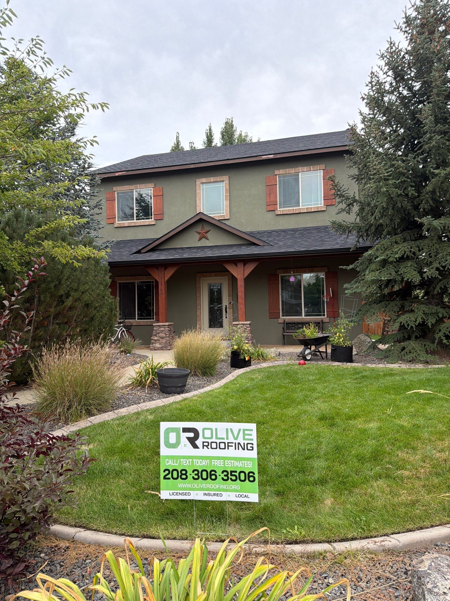 Residential Roof Replacement for Two-Story Stucco Home in Star by Olive Roofing