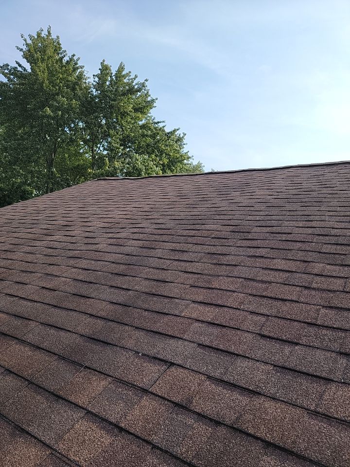 Brand: Atlas Pinnacle Color: Pristine Scotchguard Hickory Drip: Royal Brown by Eagle Eye Roofing