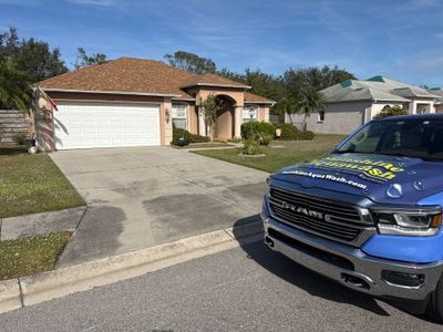 Driveway, Sidewalk, Street Curbing & Pool Screen Enclosure Cleaning in Regency Oaks, Palmetto, FL | Sunshine AquaWash