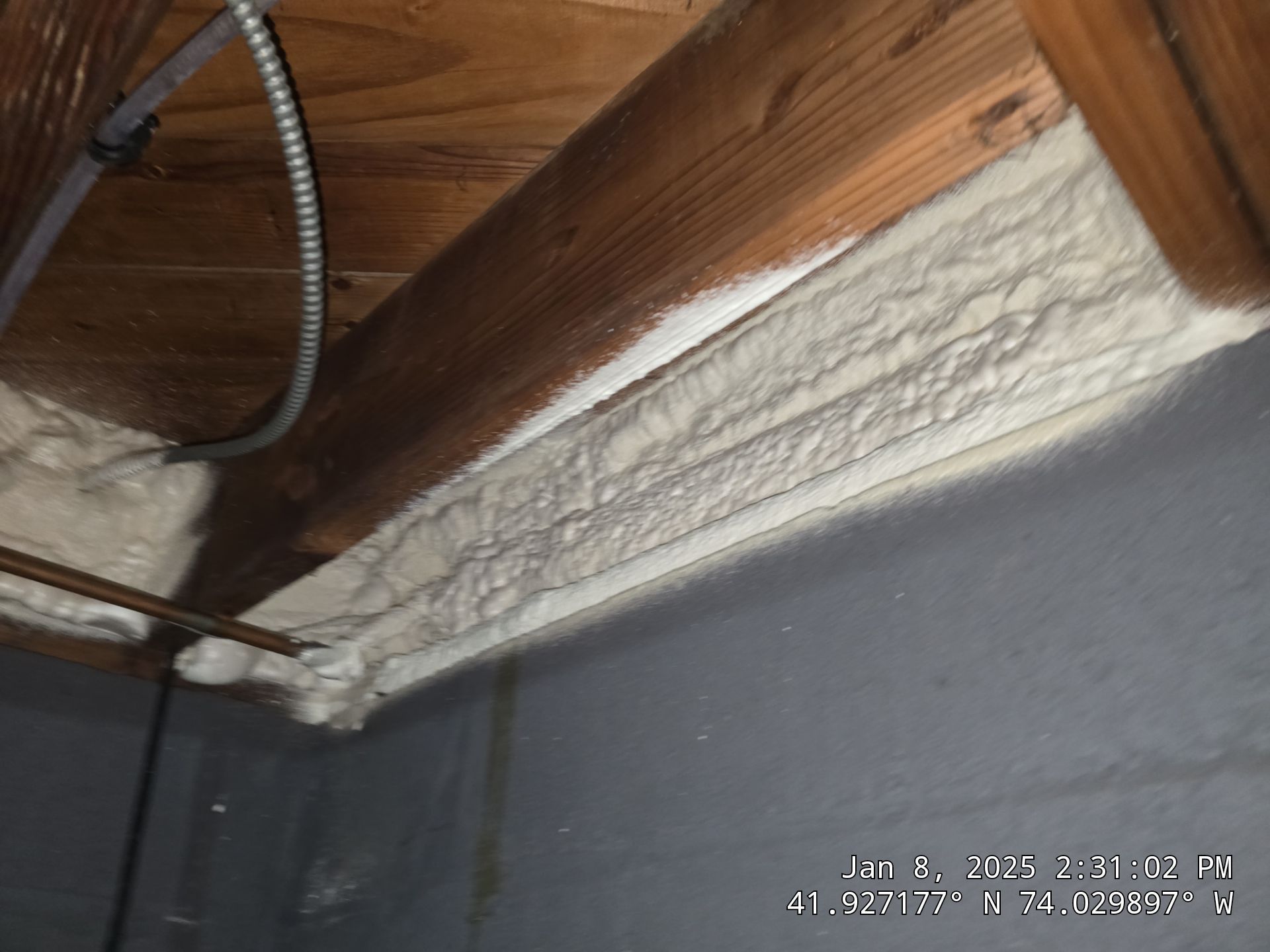 Attic Insulation using Closed Cell Spray Foam by NYS Foam & Energy