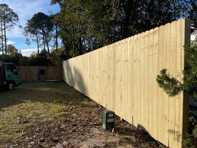 8' PRIVACY WOOD WITH 2 3/8 POUNDED POST 