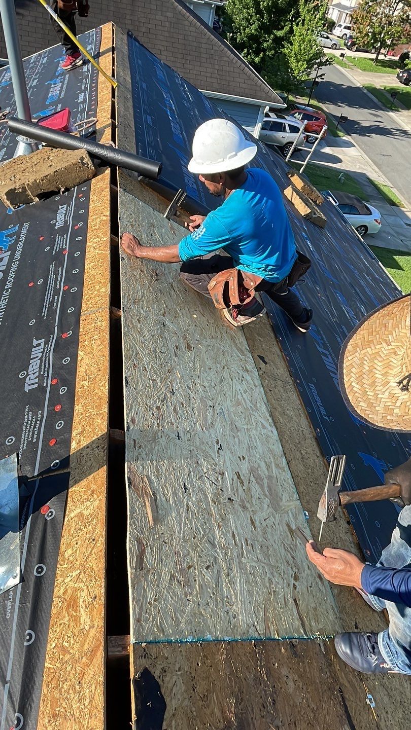 Roof replacement and interior repair by hail damage by Just Brilliant Restoration JBR
