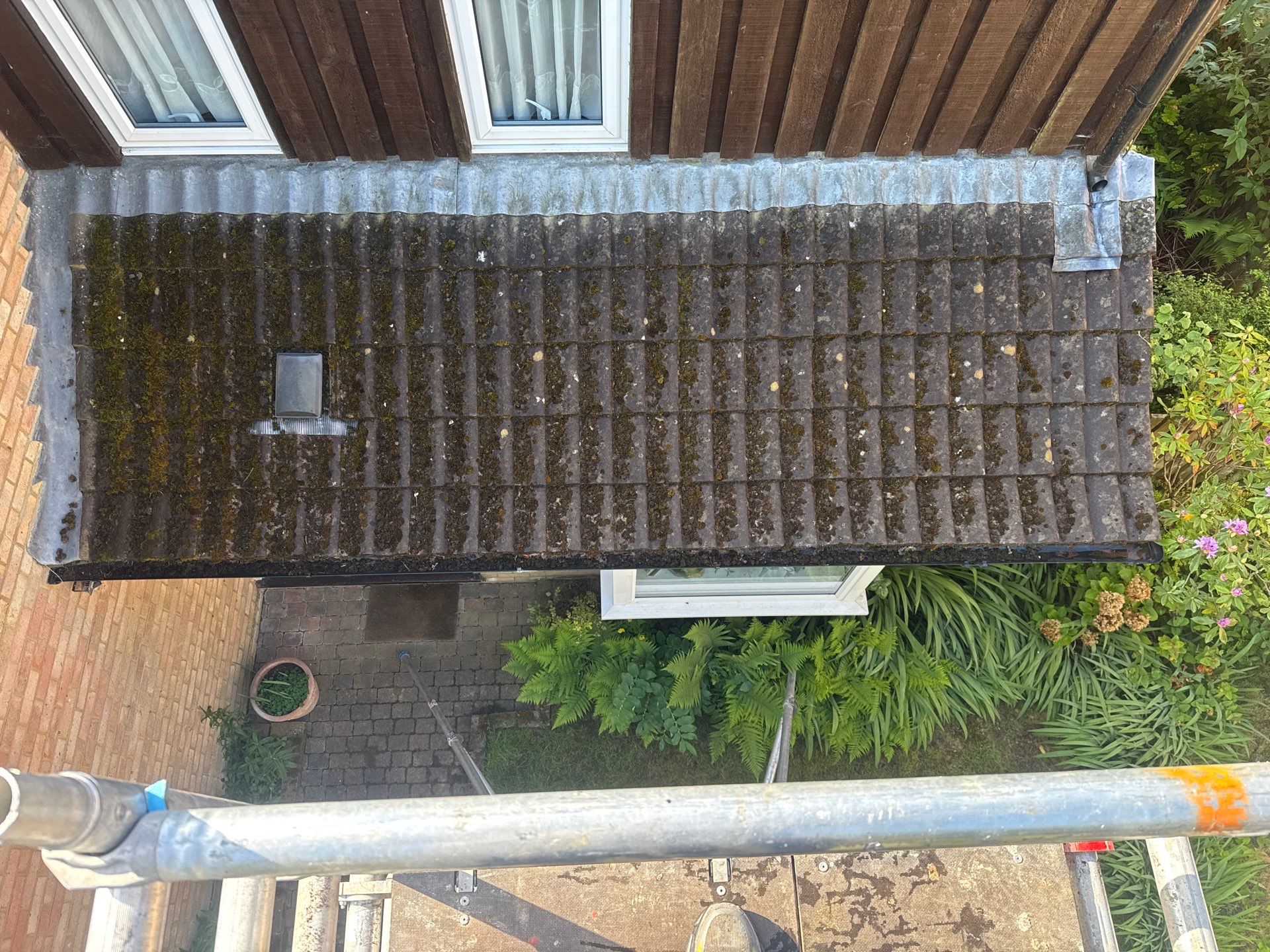 Roof Clean  - Moss Removal - Gutter Clean using Honda 15lpm Low Pressure Washing Machine by Ges Exterior Cleaning ltd