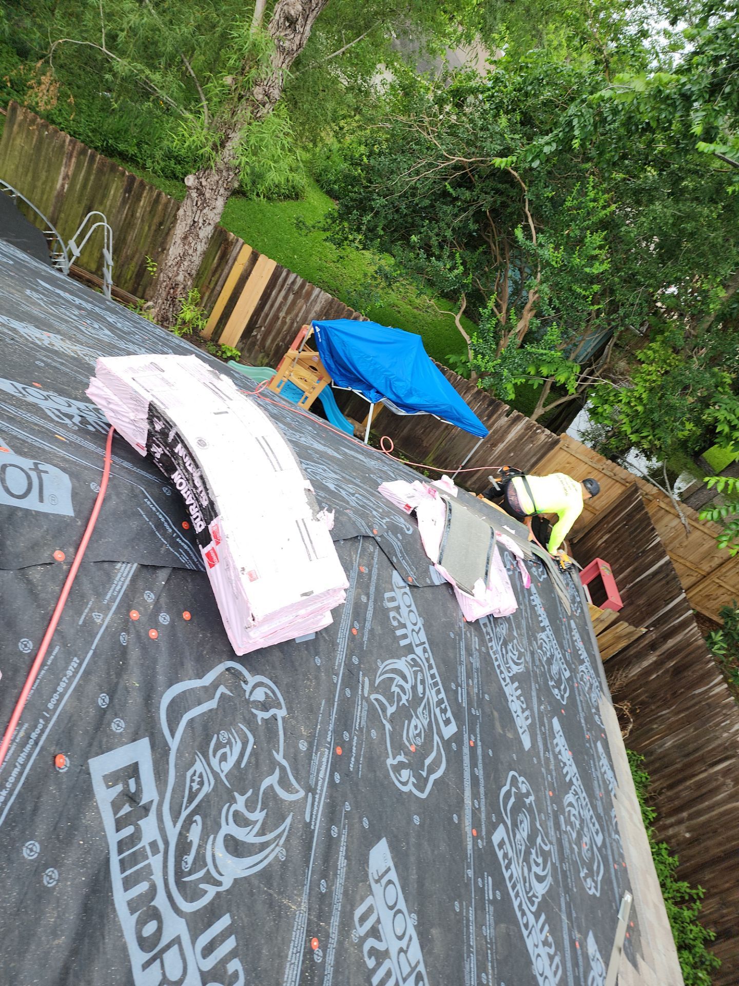 Residential Roofing Installation using Owen's Corning Duration (Lifetime) Shingles by Roof Repair Company