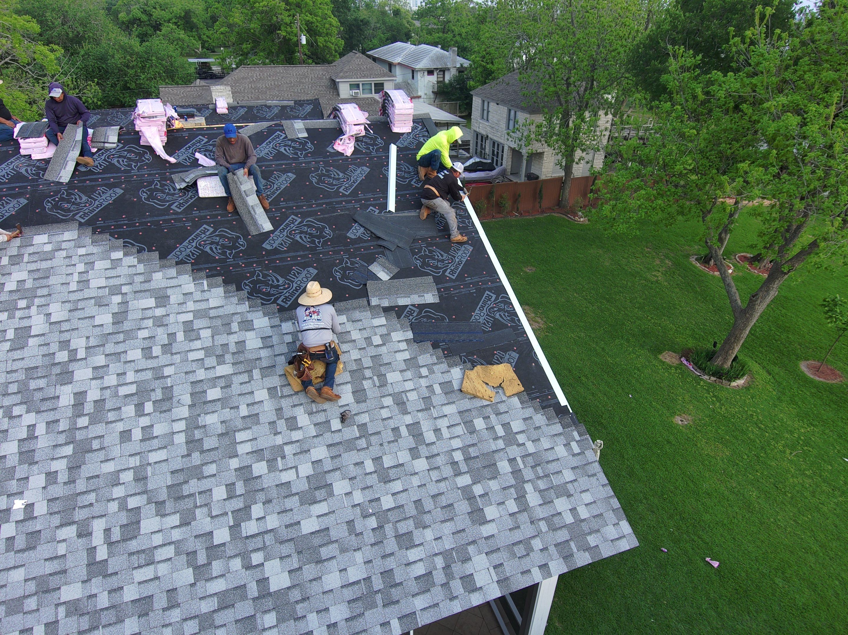 Residential Roofing Installation using Owen's Corning Duration (Lifetime) Shingles by Roof Repair Company