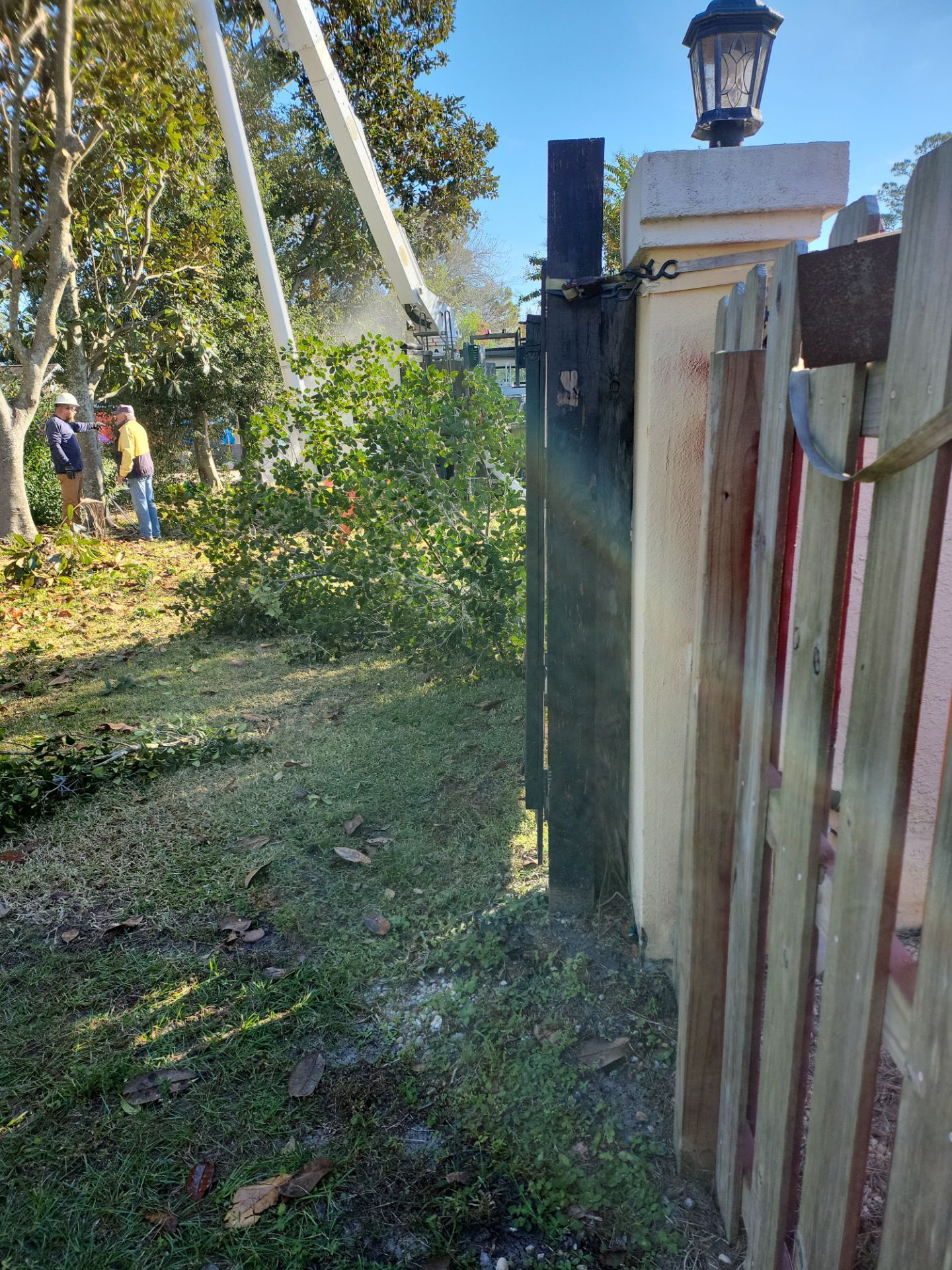8' PRIVACY WOOD WITH 2 3/8 POUNDED POST  by Hip Square Fence Inc.