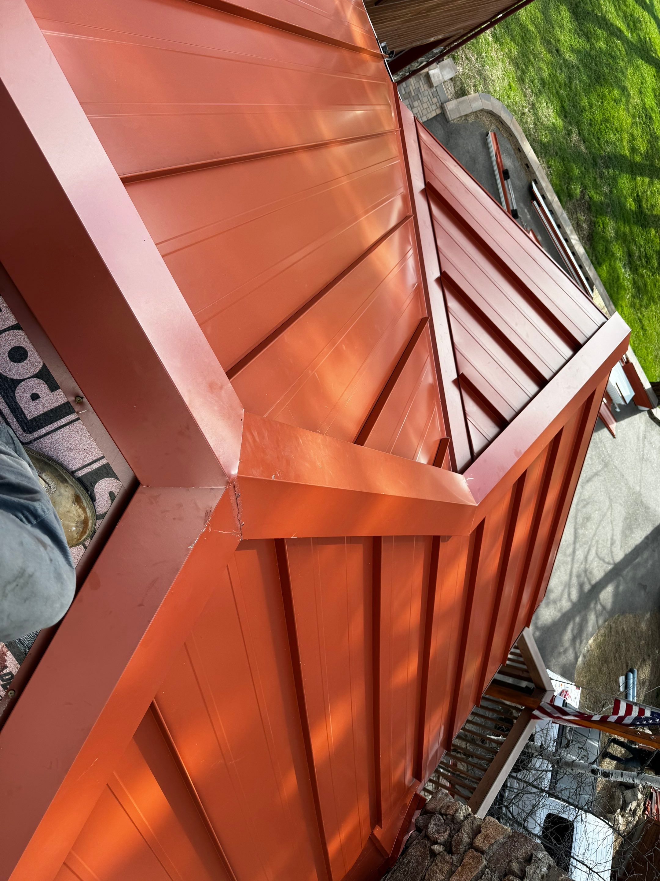 Residential Roofing Installation using Standing Seam Metal by Blue Peaks Roofing LLC 