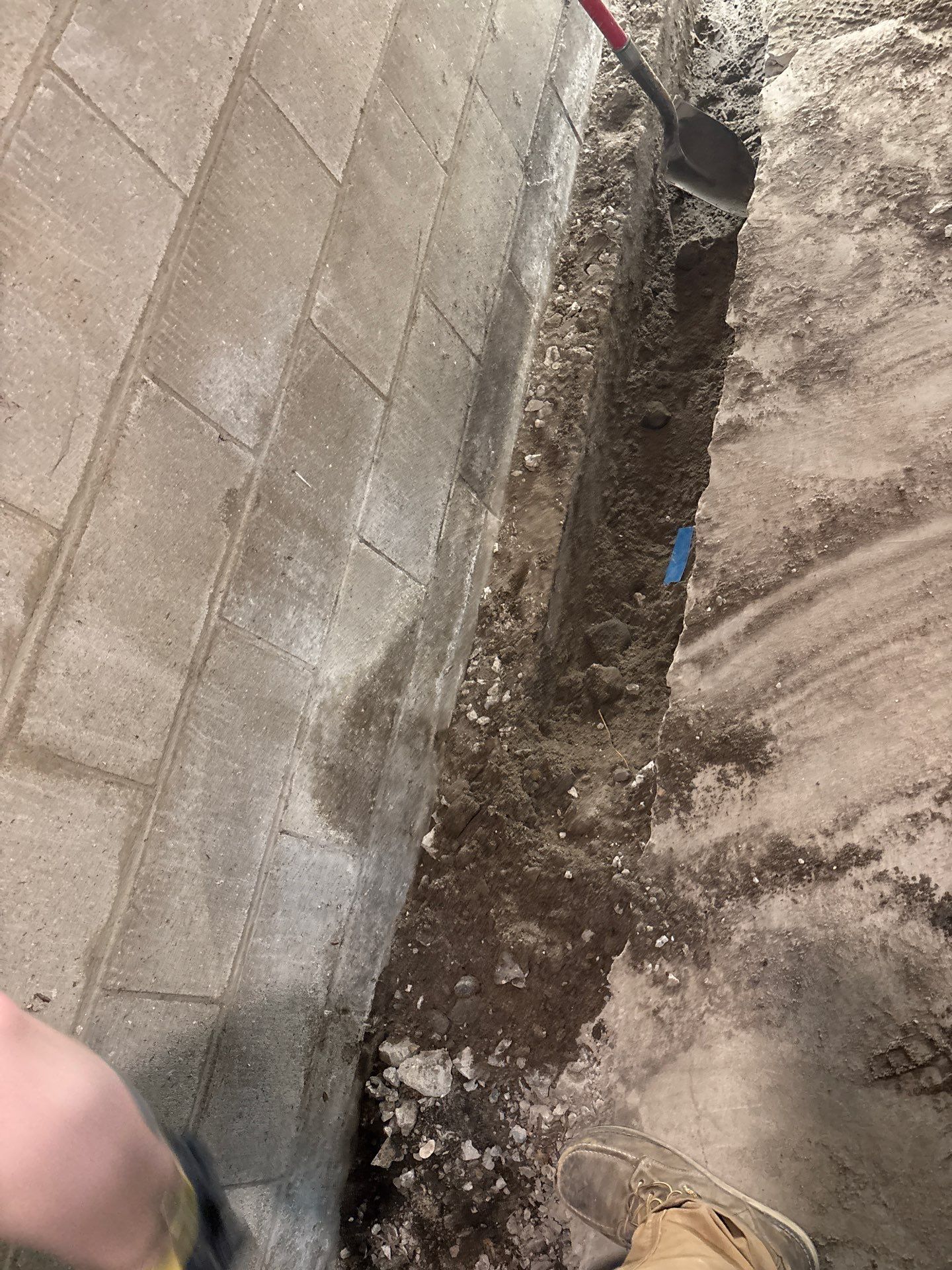 Interior Drain Tile & Buried Discharge in South Minneapolis by Waterproofing Northeast