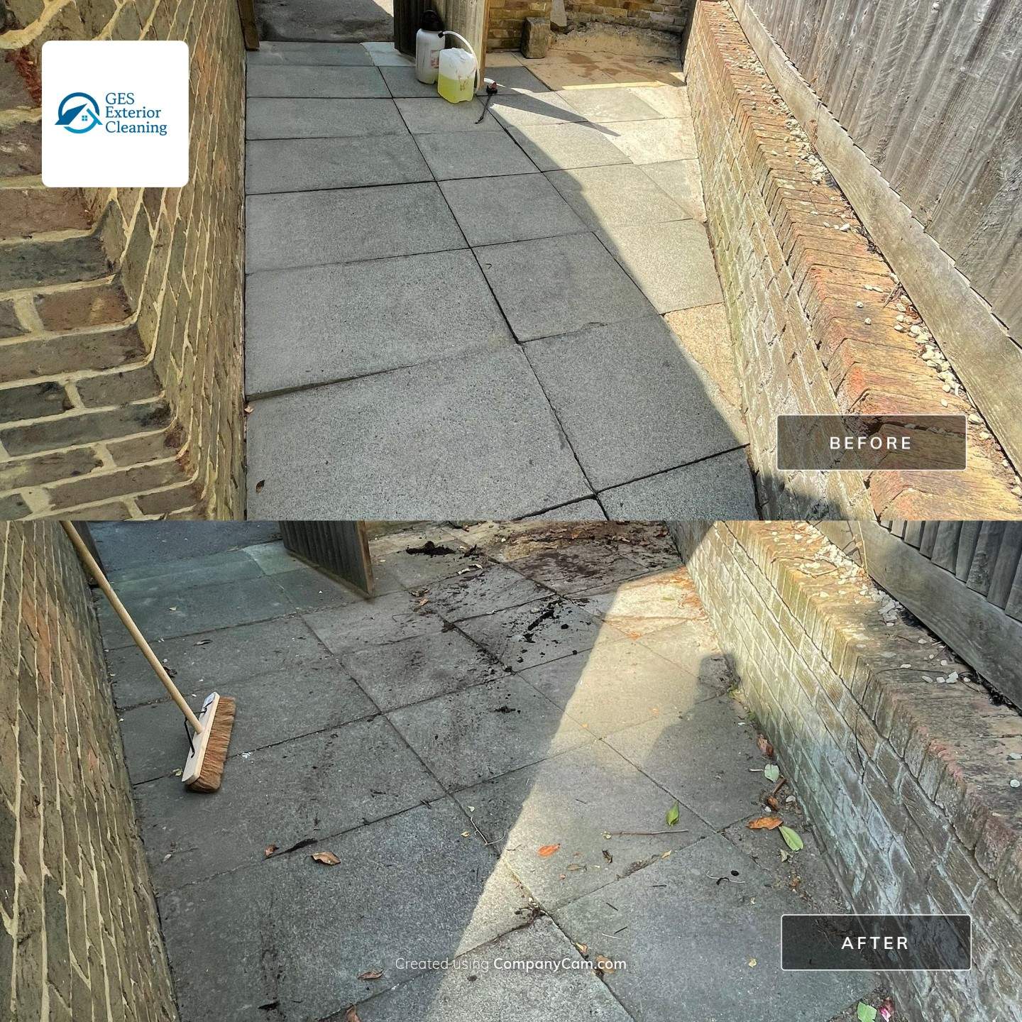Patio Clean using honda 21 ltr/min by Ges Exterior Cleaning ltd