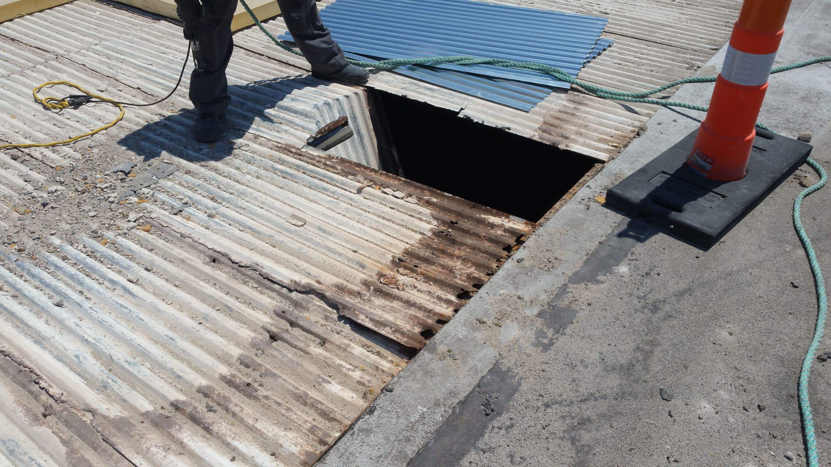 Massive Storm Damage Project - Factory in Arlington by First United Roofing & Construction