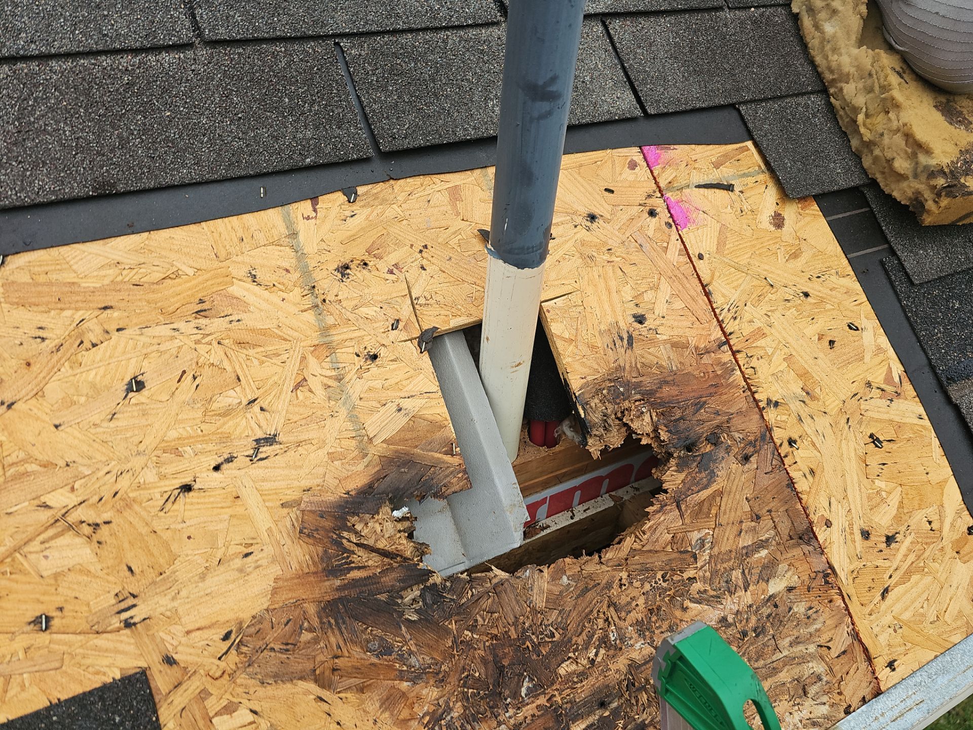 Hail Damage using Owen's Corning Duration (Lifetime) Shingles by Roof Repair Company