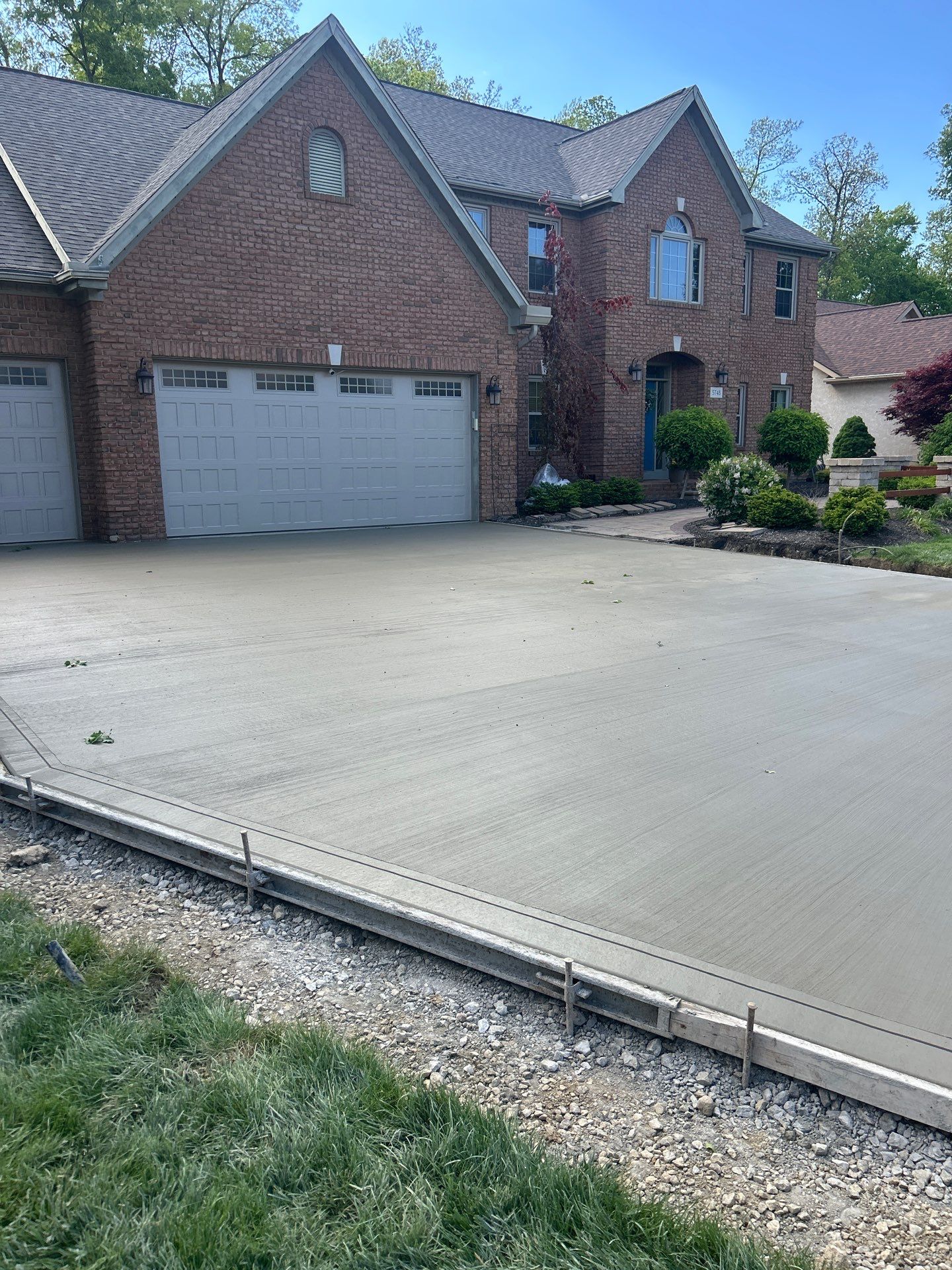 Full Concrete Driveway Replacement for Westerville Residence by Concrete One Construction
