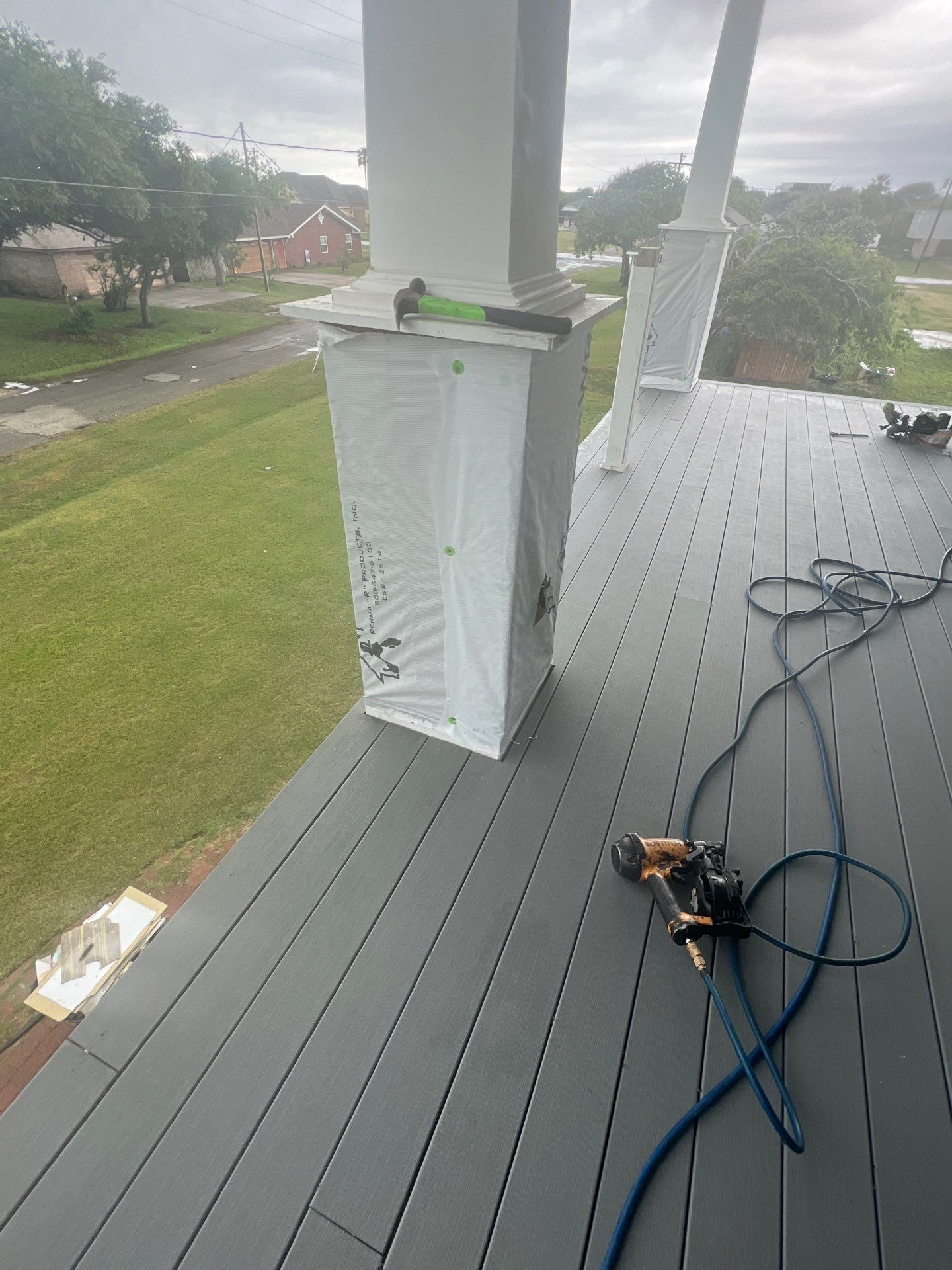 Portland Shore Porch Build by Bayfront Roofing and Construction