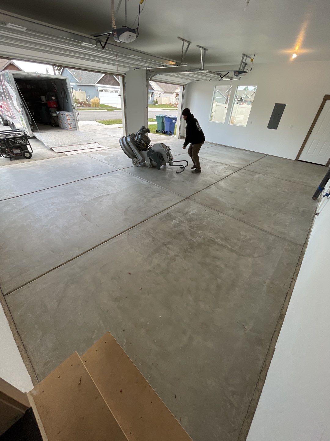 Garage Transformation using Pebble Beach by Croc Coatings, LLC