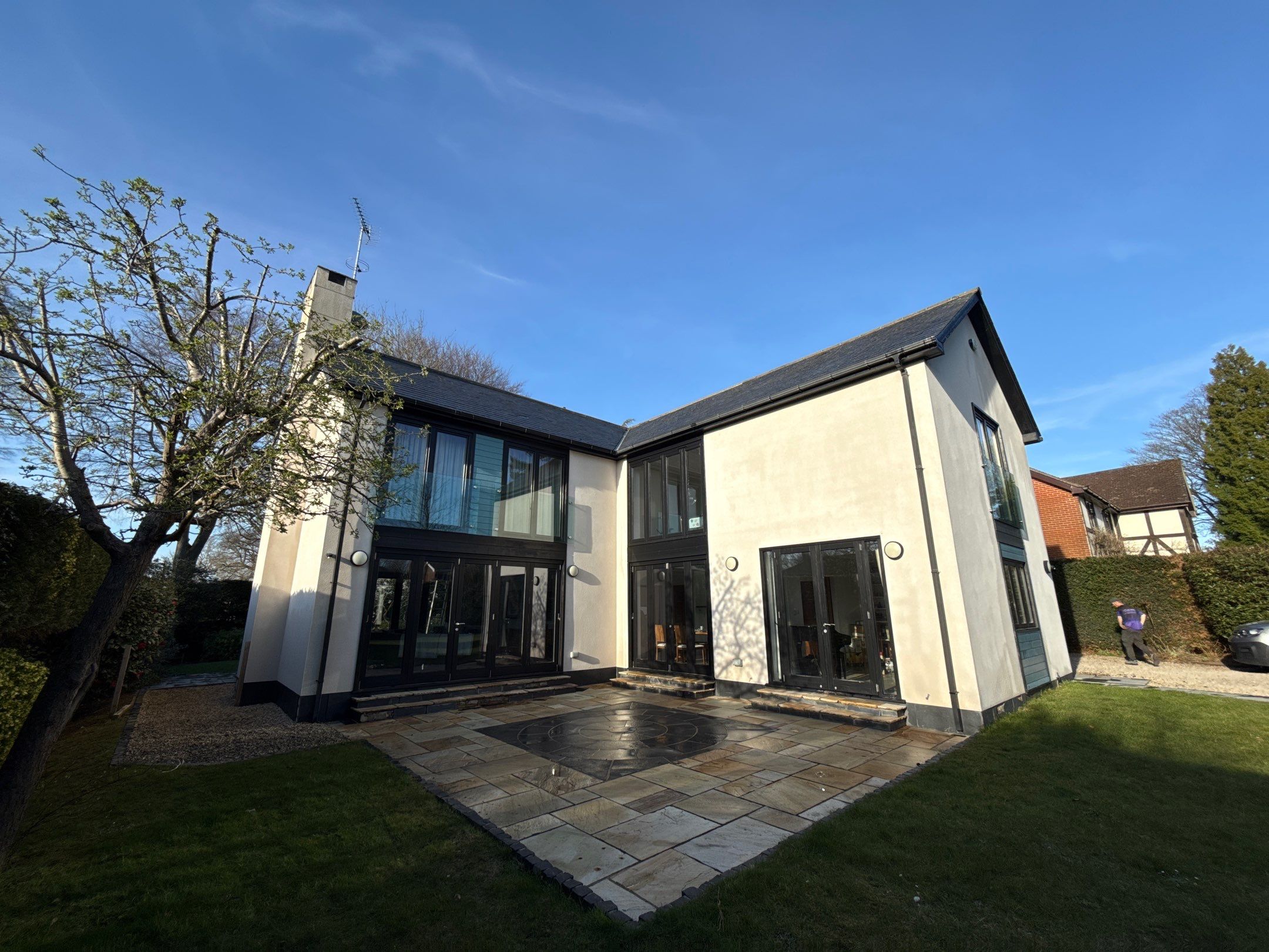 Render and Roof clean using Softwash Equipment by Ges Exterior Cleaning ltd