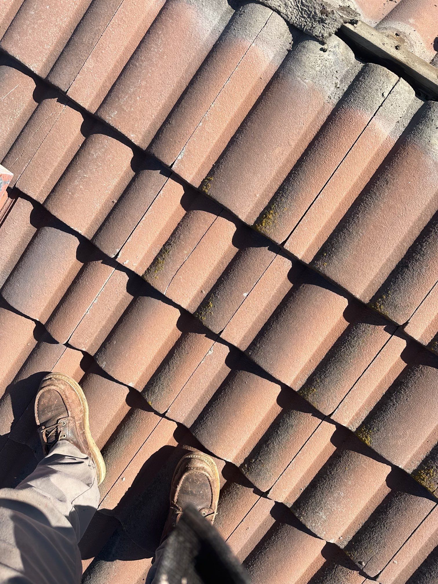 Tile Roof repair by Grandmark Service Company