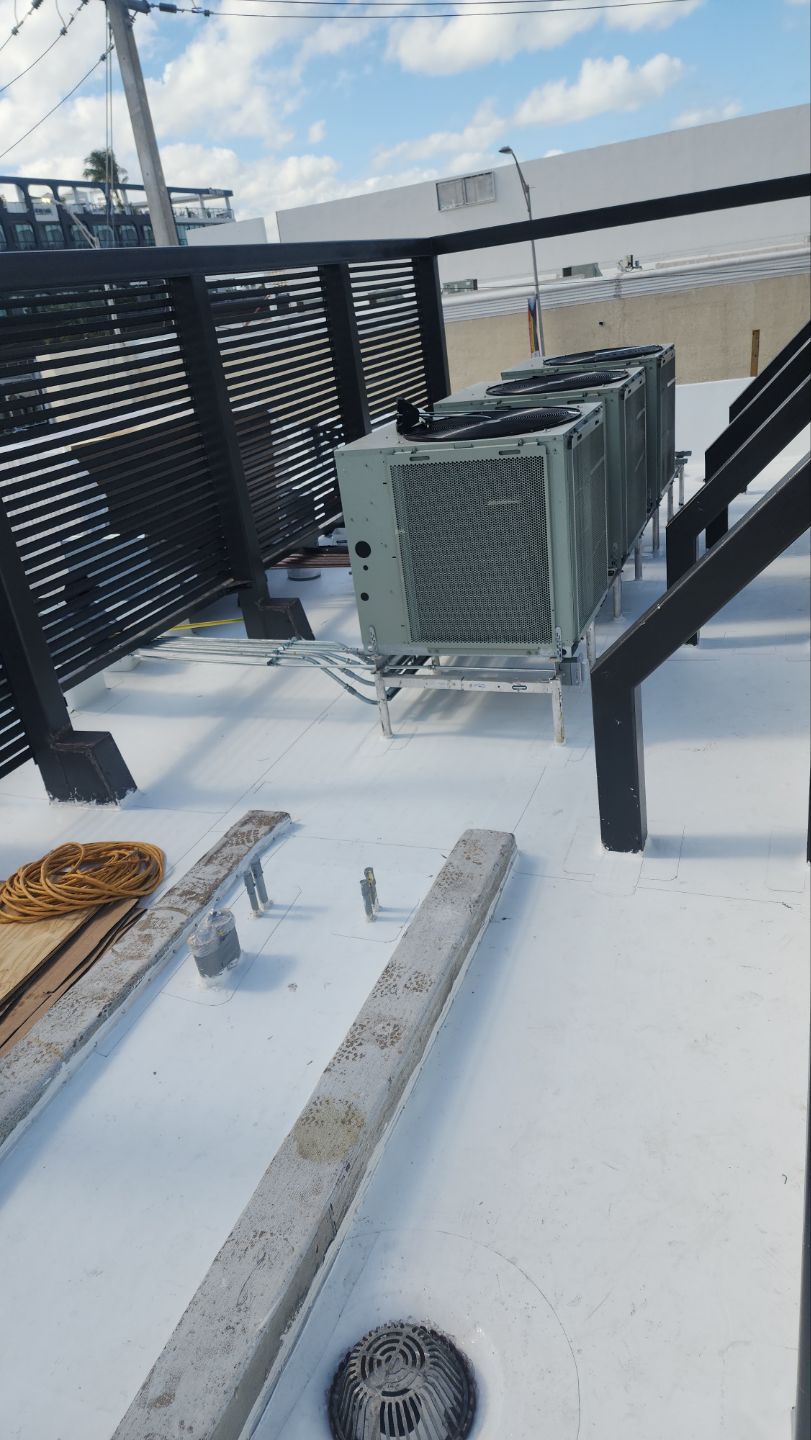 Commercial Flat Roof Installation and Renovation in Miami Beach by AJF ROOFING INC