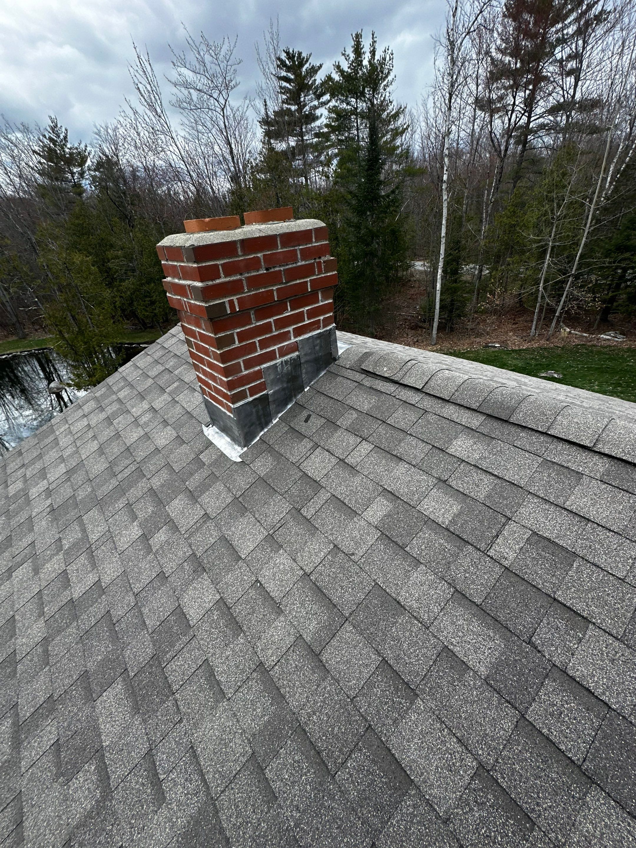 Asphalt Roof Replacement with IKO Cambridge Shingles in Fairfield, ME by Tall pine roofing