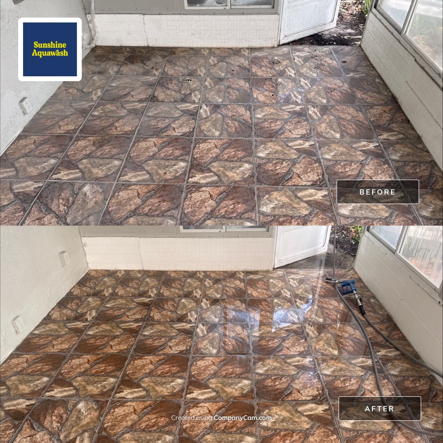 Condo Lanai Soft Washing – West Shore Village, St. Petersburg, FL by Sunshine AquaWash