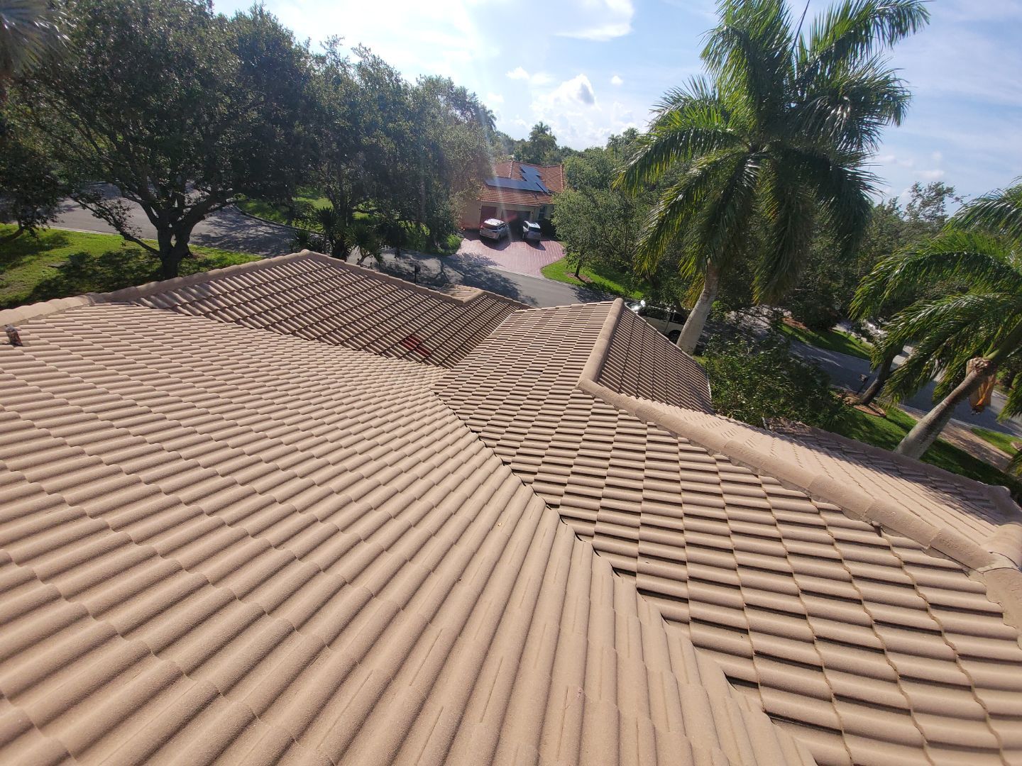 Concrete Tile Roof Leak Repair and Wood Decking Replacement in Parkland by Aastro Roofing