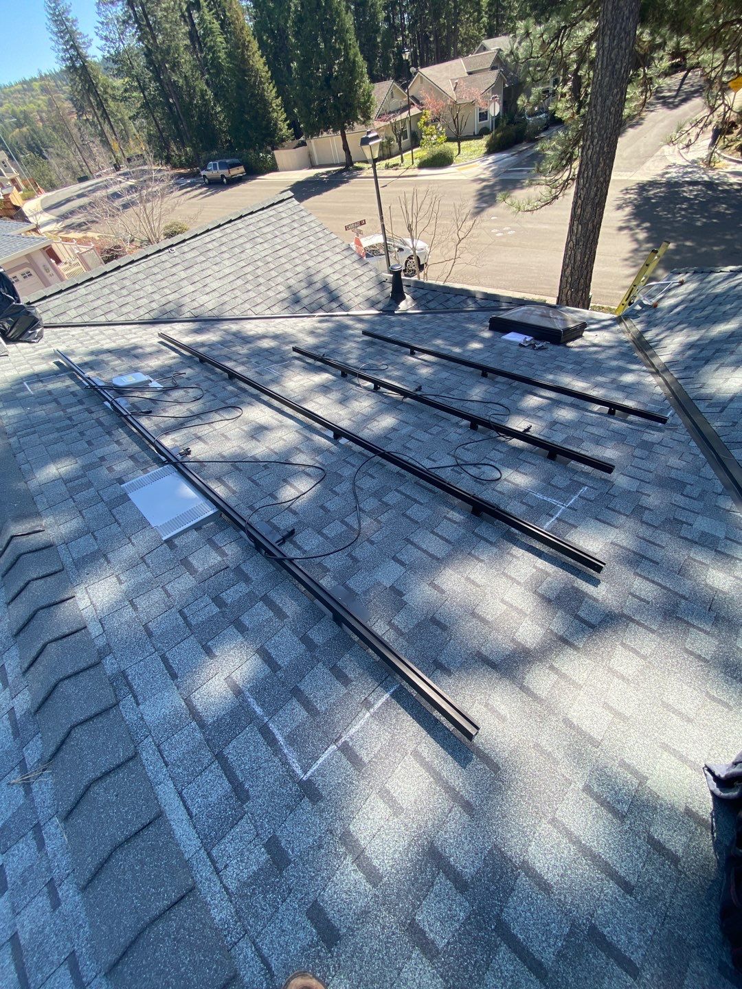 Attic Insulation, Roofing, and Solar for this in-town home by Byers Enterprises 