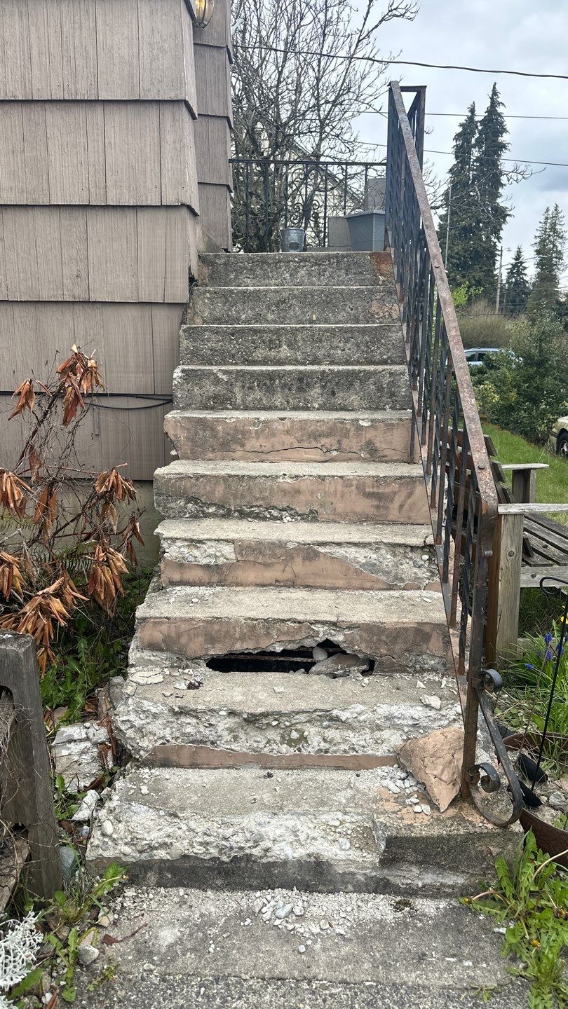 Cheyanne | Concrete Wall & Stairs  by Jireh Asphalt & Concrete Inc 