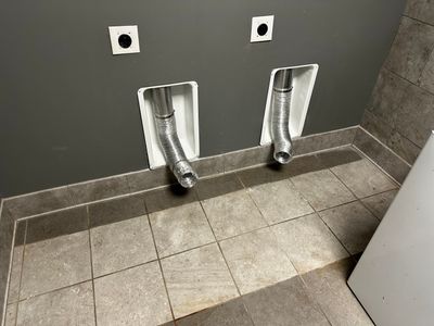 Installed new Dryer Vents & Recessed Cabinets