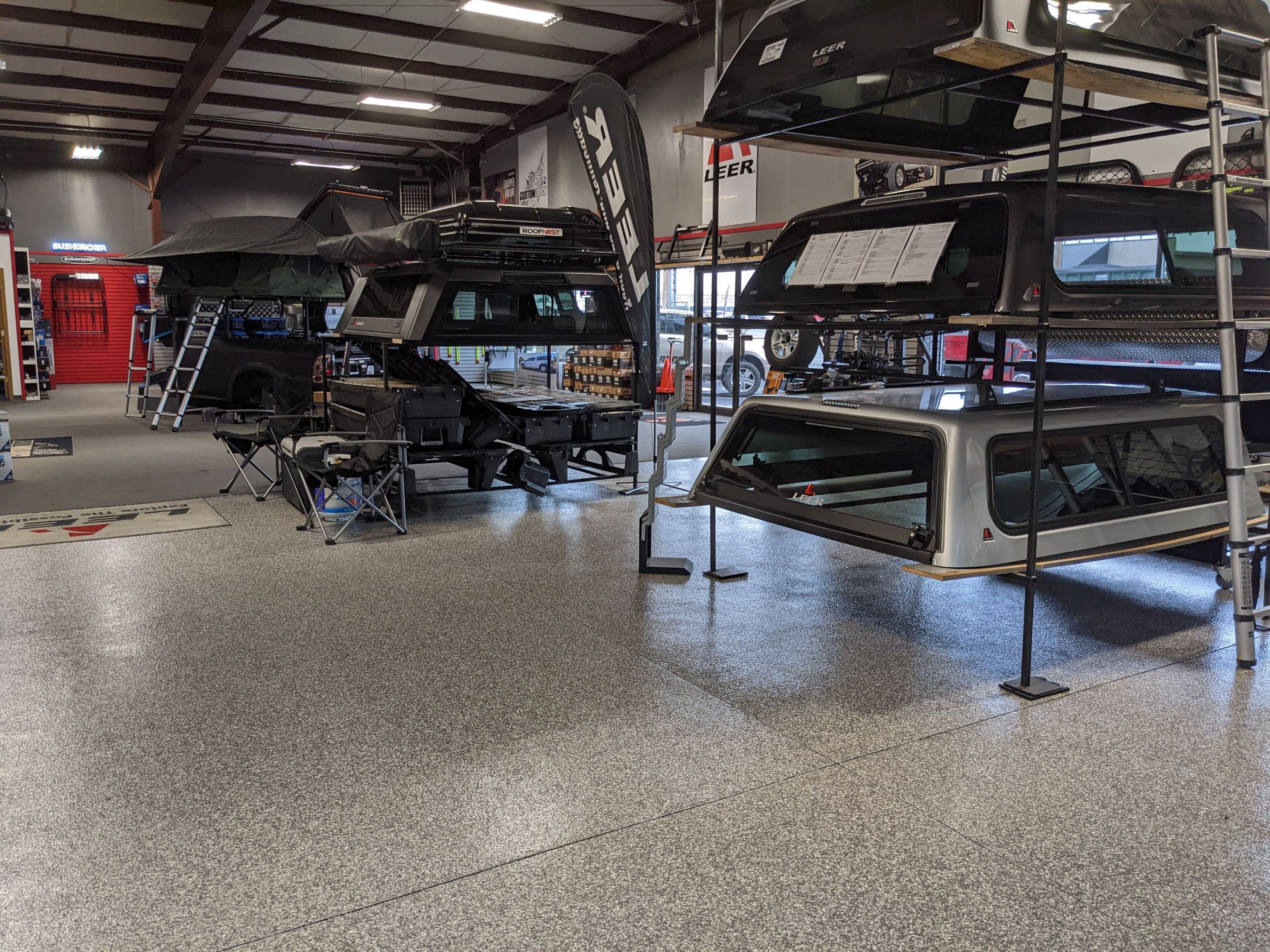 Commercial Showroom Transformation in Silvercreek by Croc Coatings, LLC