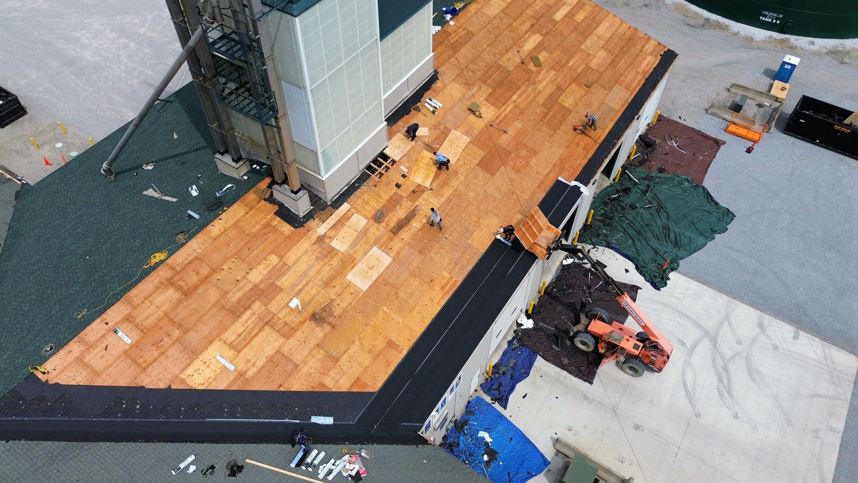 Commercial Roofing Installation using Timberline HDZ Shingles - Hunter Green by RoofX 
