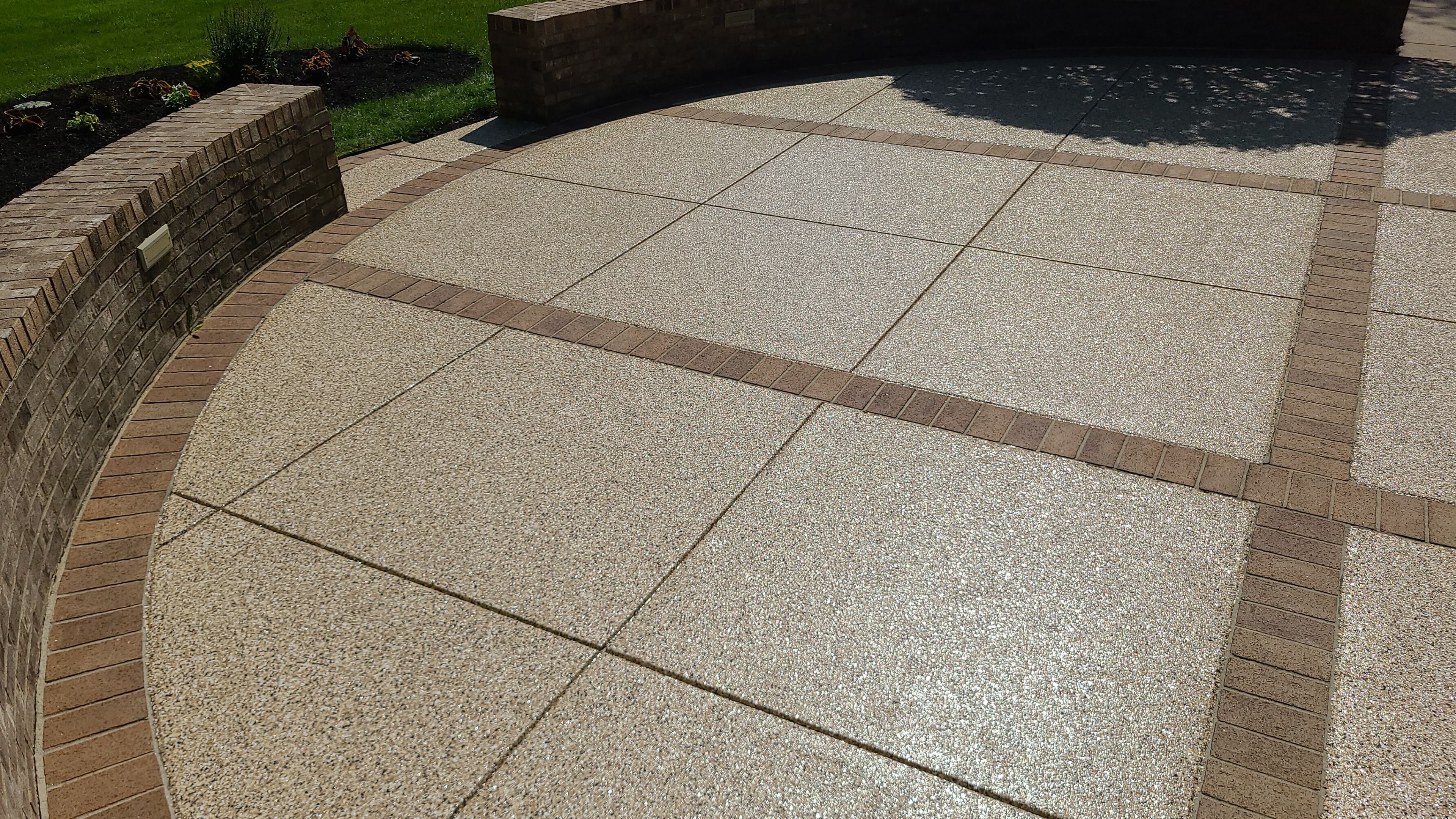 Patio in Sandstone - Hermitage, PA by Alexander Concrete Coatings