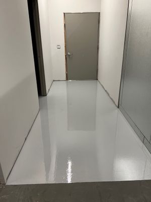 New room build epoxy floor & paint!