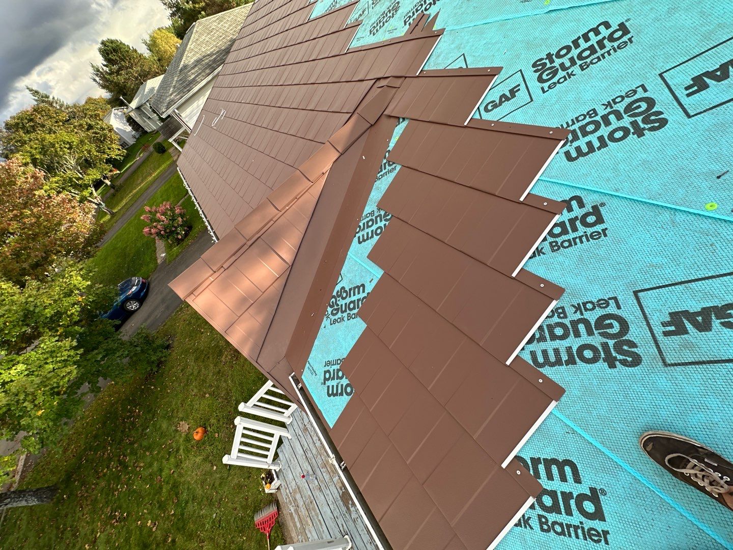 Residential Roofing Installation using Wakefield Bridge Steel Shingle by Ideal Steel by Artisan Roofing & Home Improvements Inc.