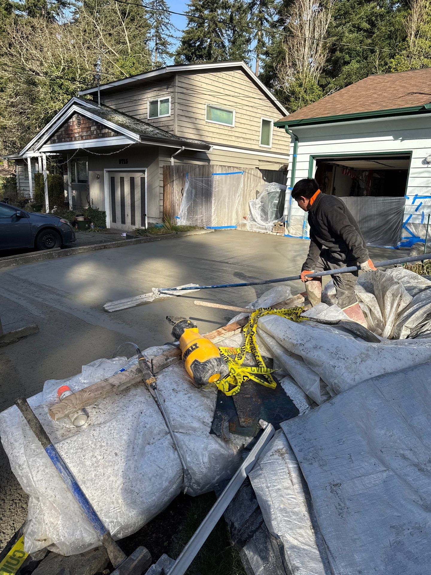 Stamped Concrete Patio and Driveway | Edmonds  by Jireh Asphalt & Concrete Inc 