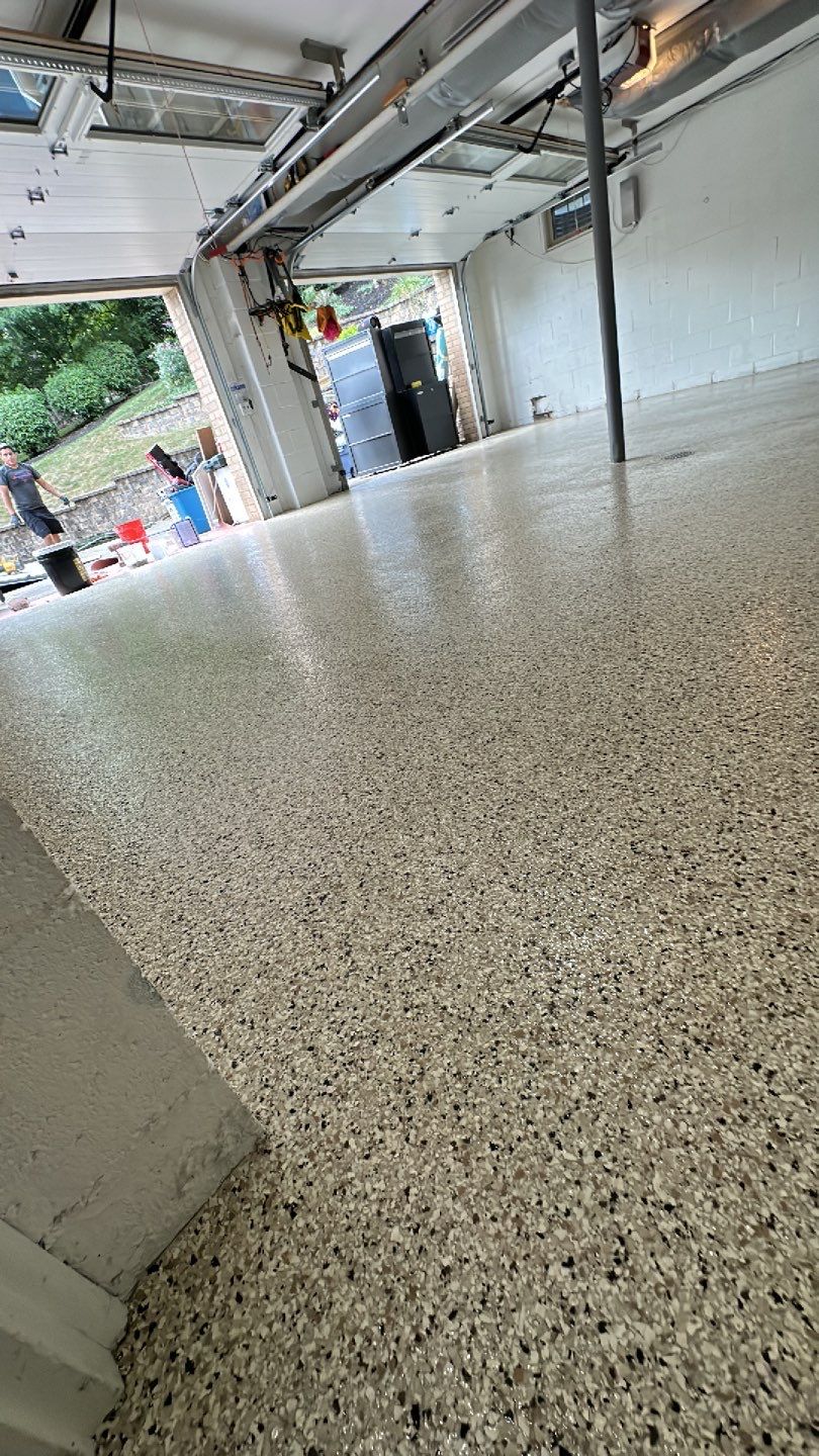 Porch, steps and Garage Project in Crafton by Floors in a Day, Inc