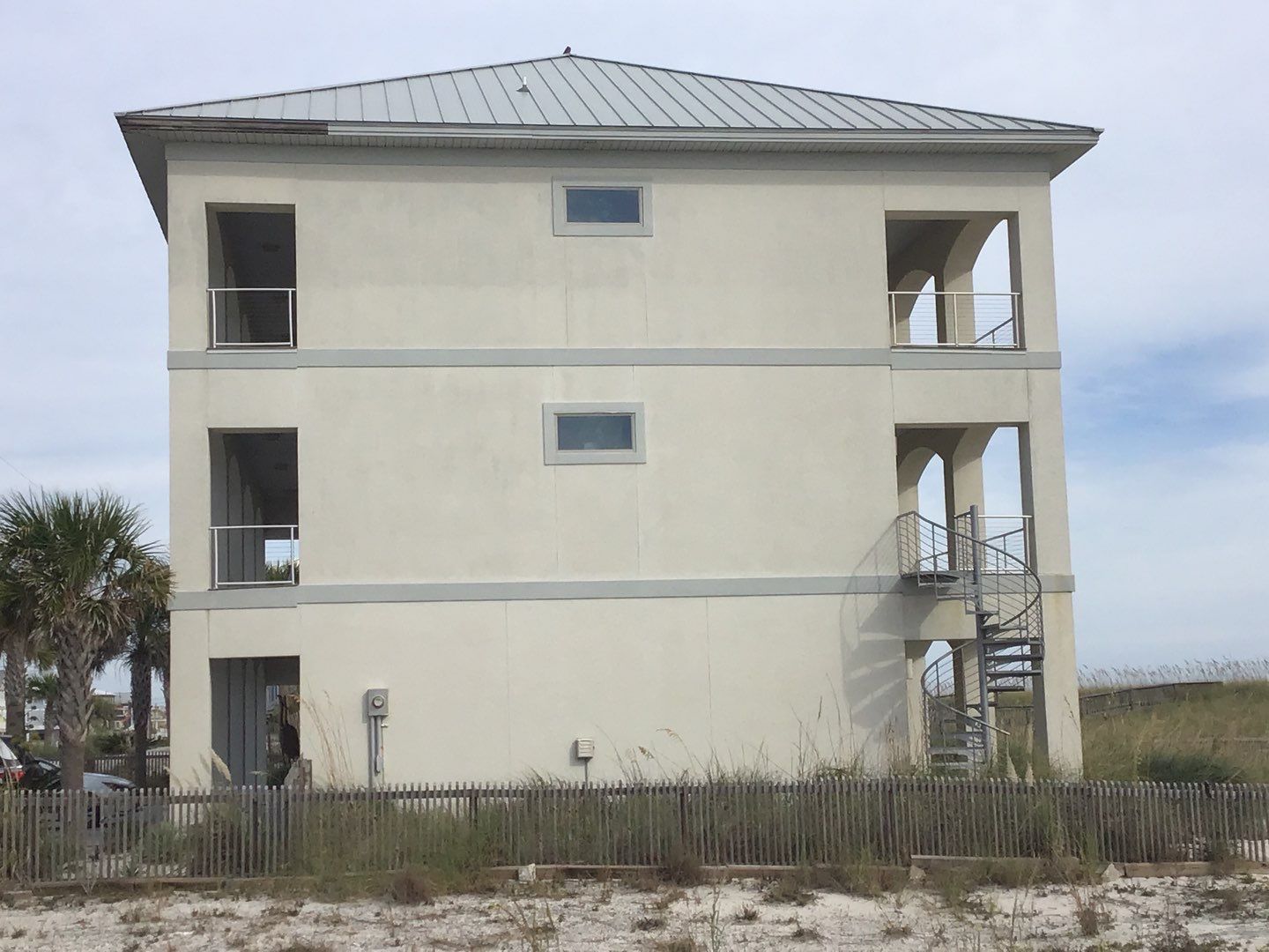 Soffit and Fascia Roof Replacement using 60' Ladders in Navarre by Gutter Professors