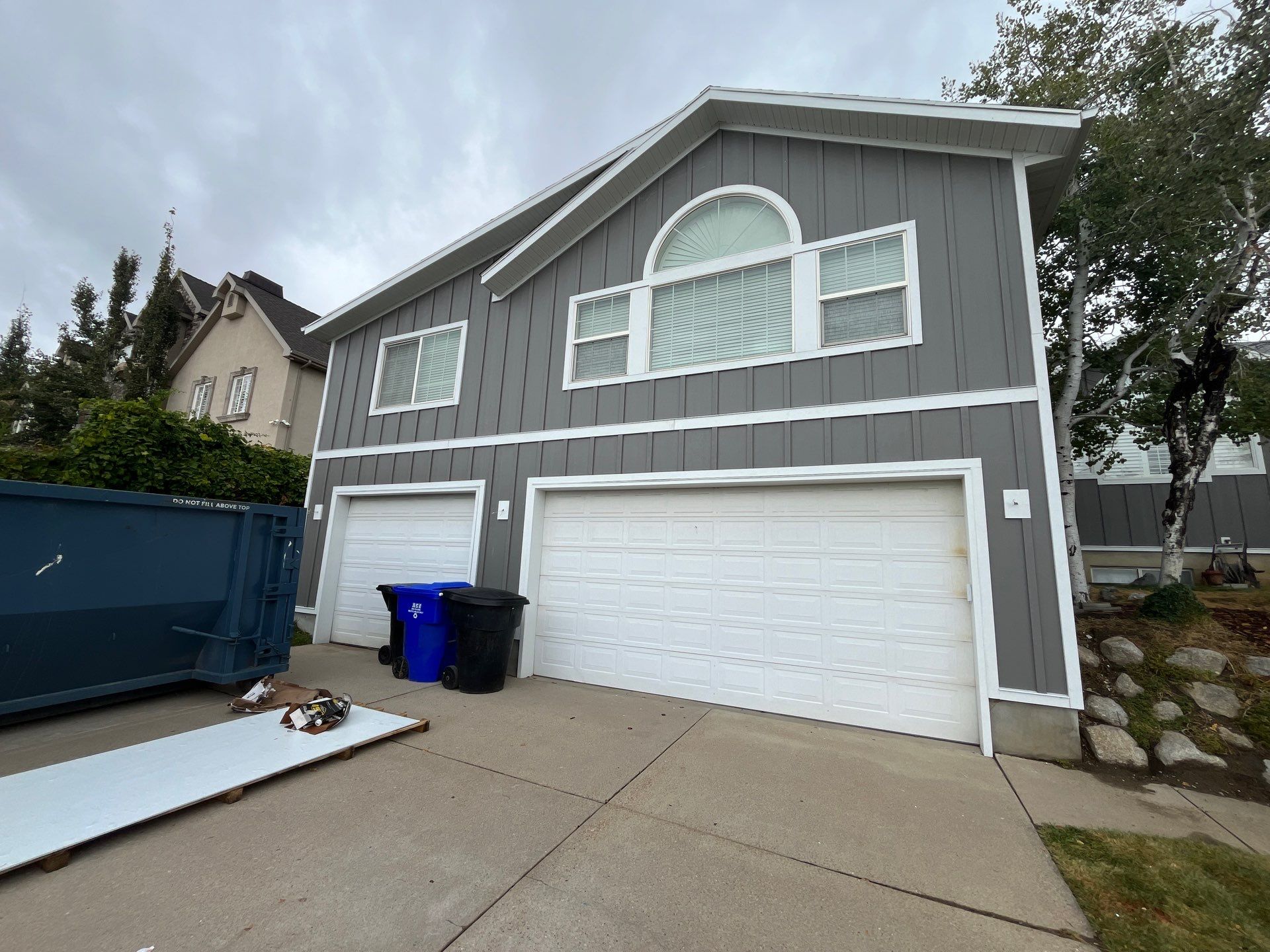 Bountiful | Massive Stucco Conversion & Mixed Profiles | Aged Pewter by Ideal Siding Utah
