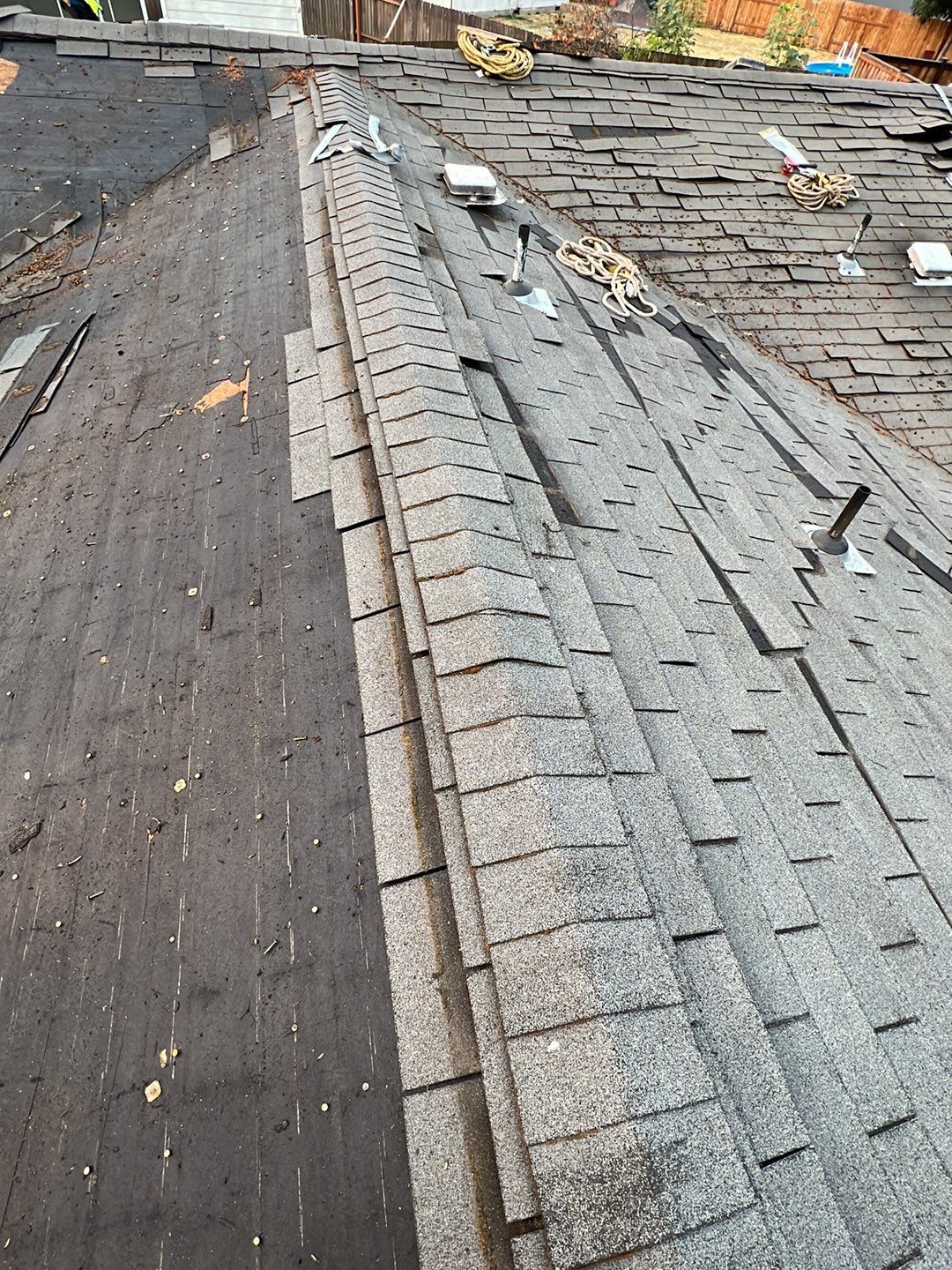 Residential Roofing Installation using Owens Corning Duration Shingles In "Driftwood".  by BEST Roofing & Waterproofing