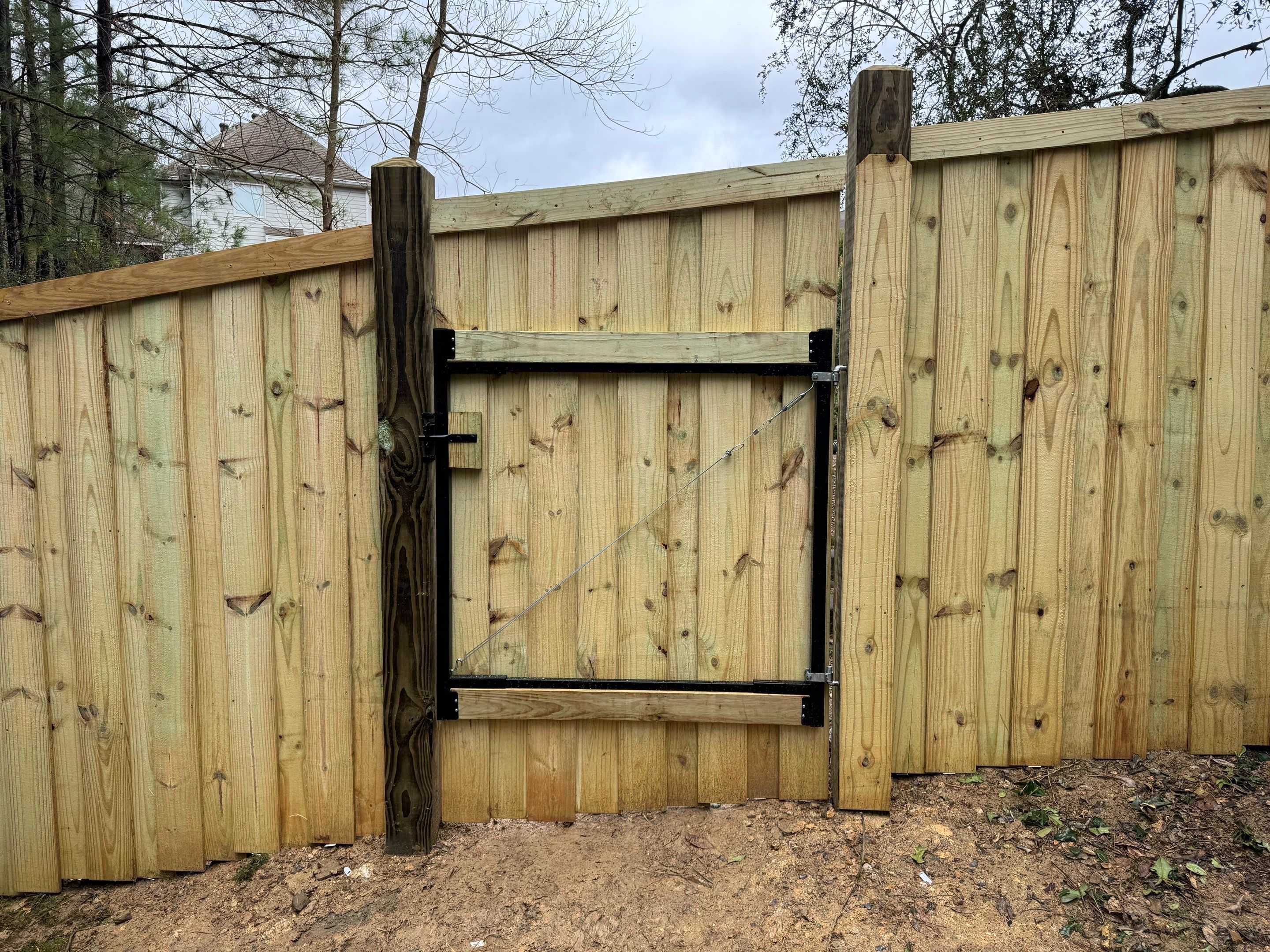 Brookview Highlands - Fence by Pillar and Pine