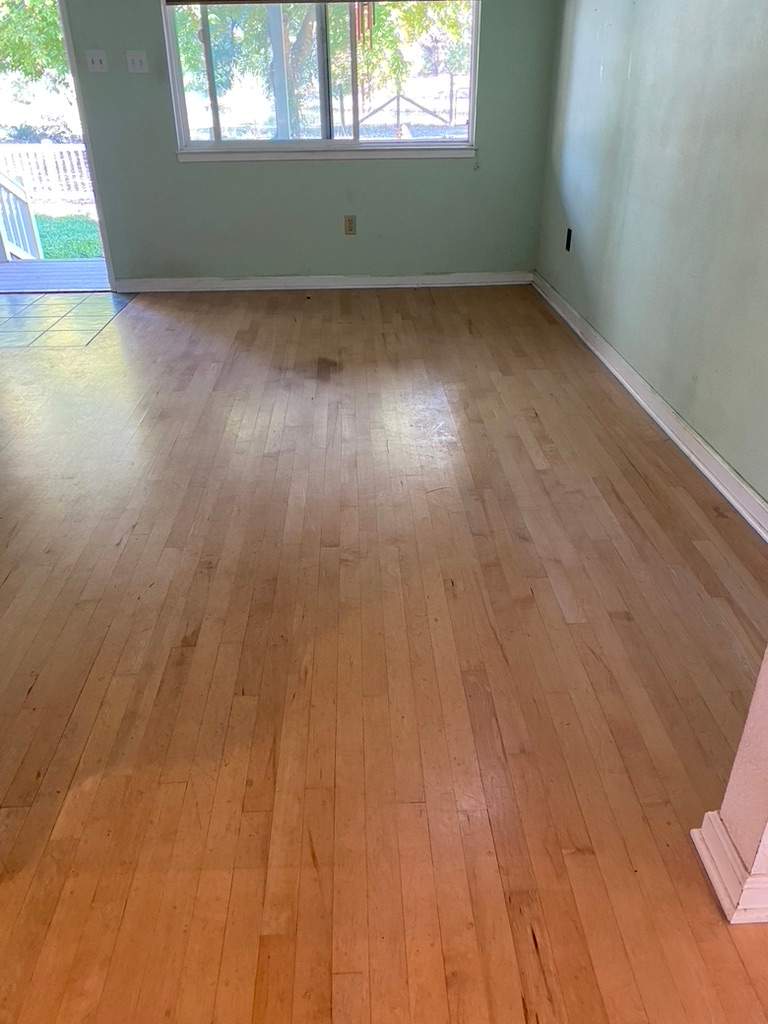 Former Gym Floors Refinished in Newcastle Residential Home by Footprints Floors South Sacramento