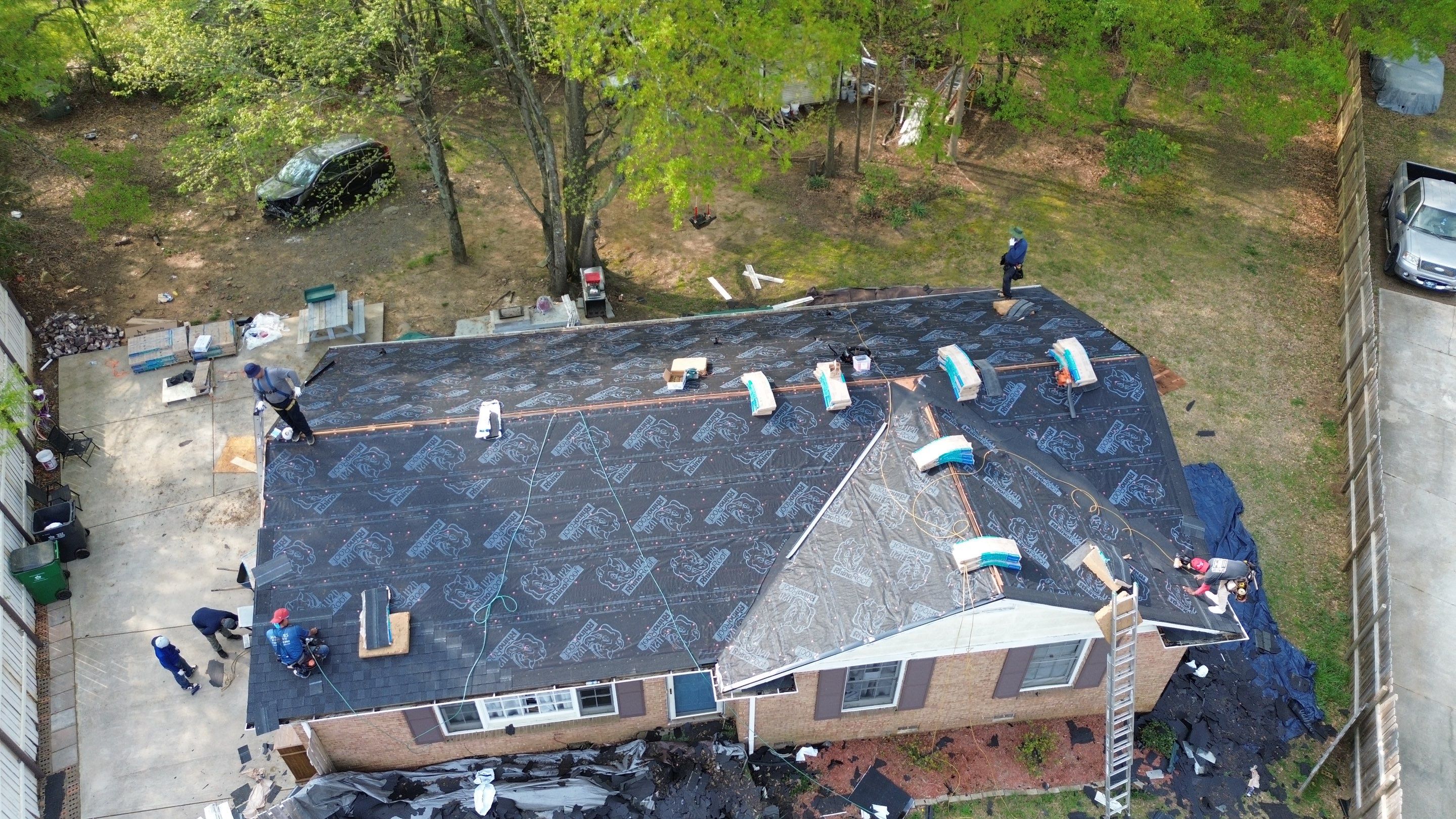 Roof and gutter replacement by hail damage by Just Brilliant Restoration JBR