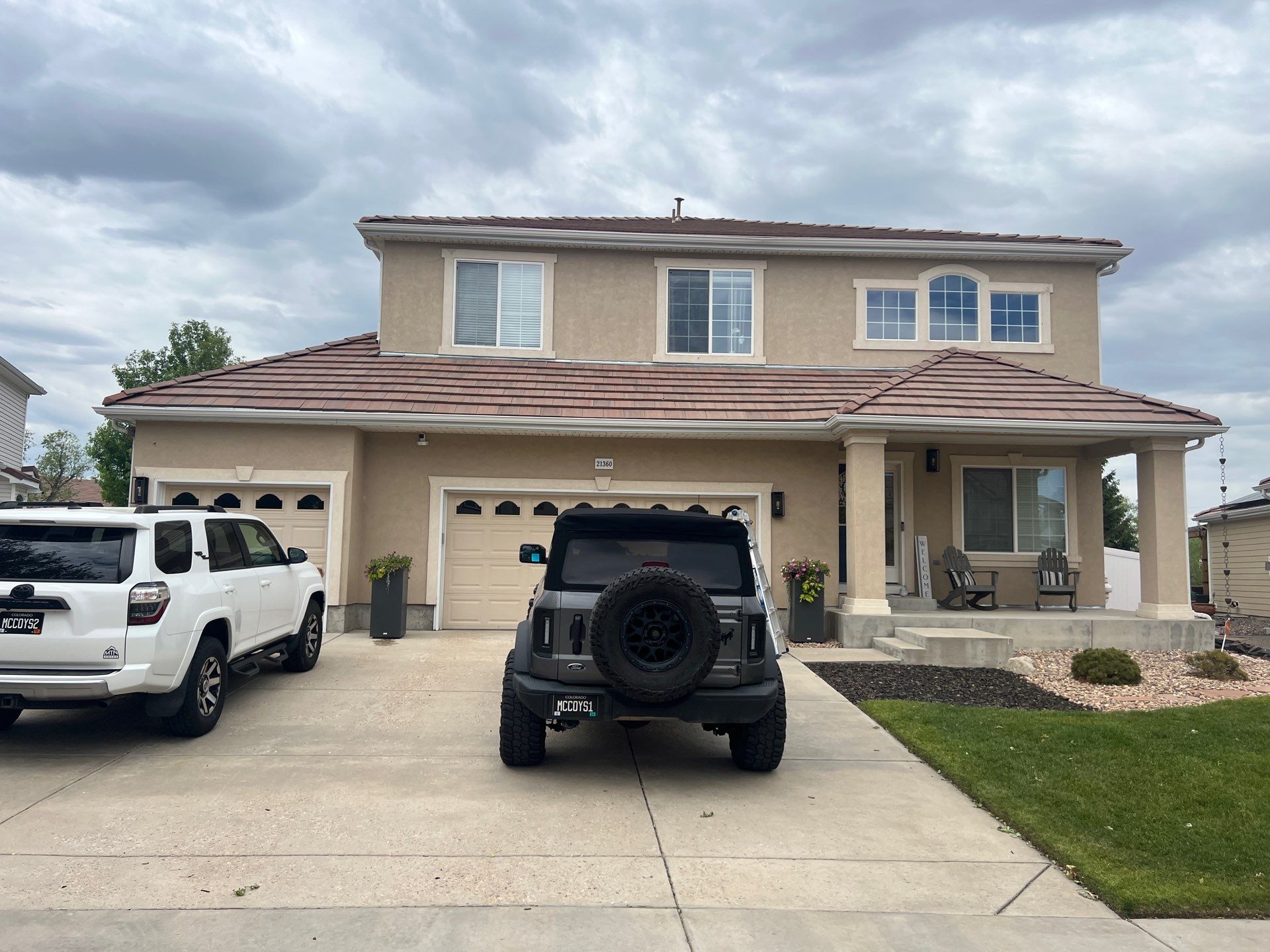 Residential Roofing Installation using Stone Coated Steel Cottage Shake by Blue Peaks Roofing LLC 