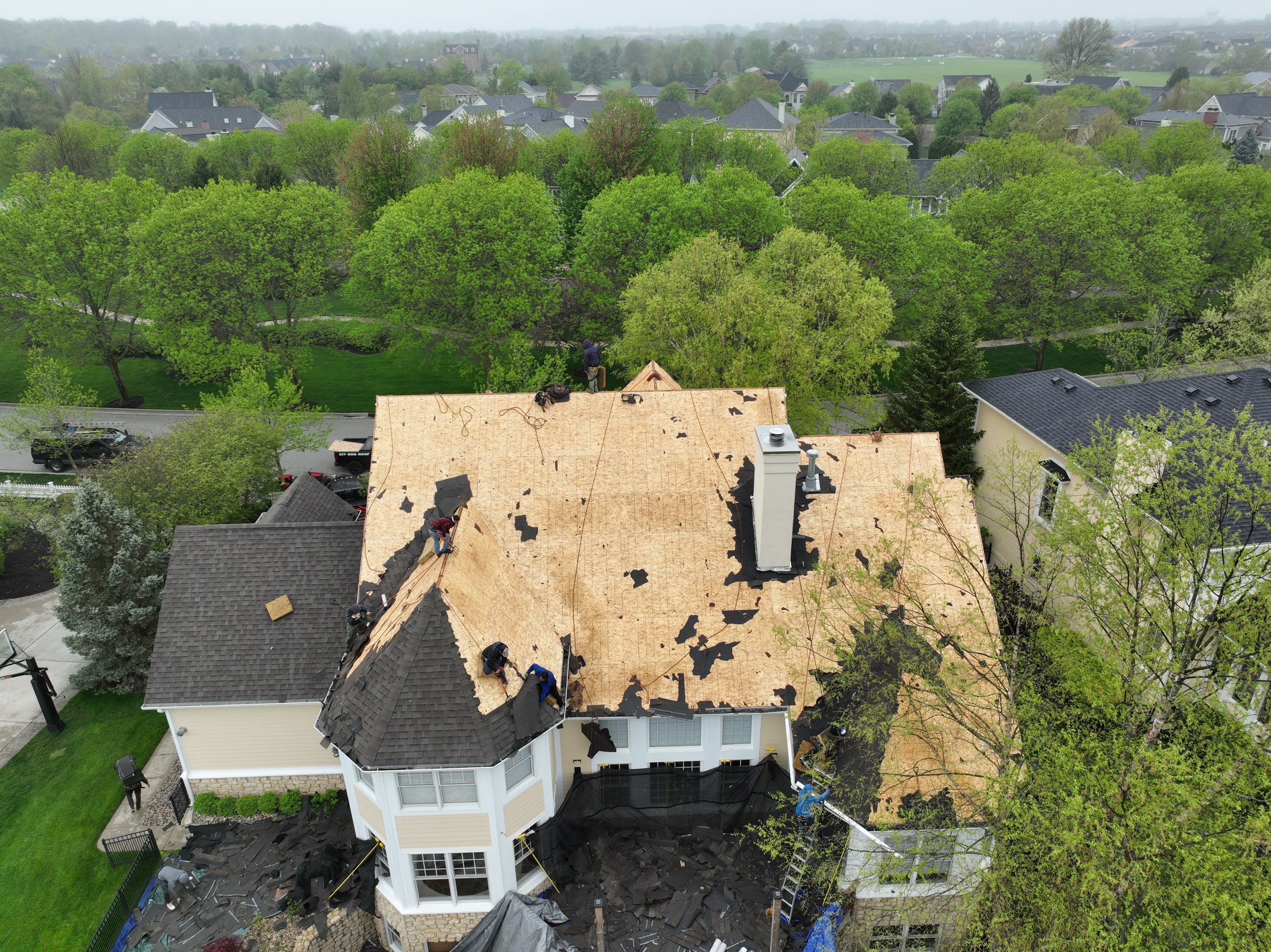 Roof Damage using Owens Corning Duration Storm by 317 Roofing & Restorations