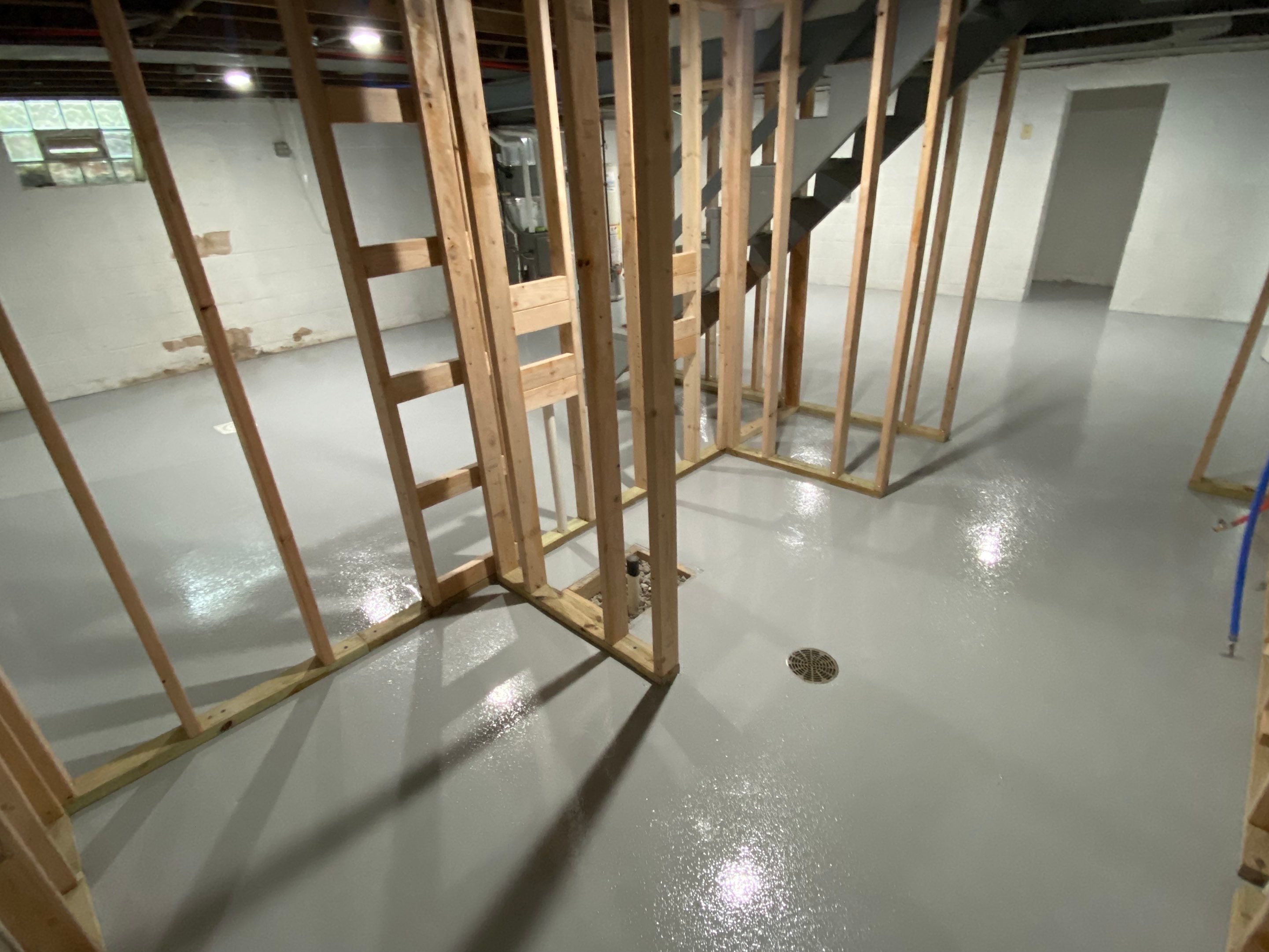 Basement + Garage Project in Pittsburgh by Floors in a Day, Inc